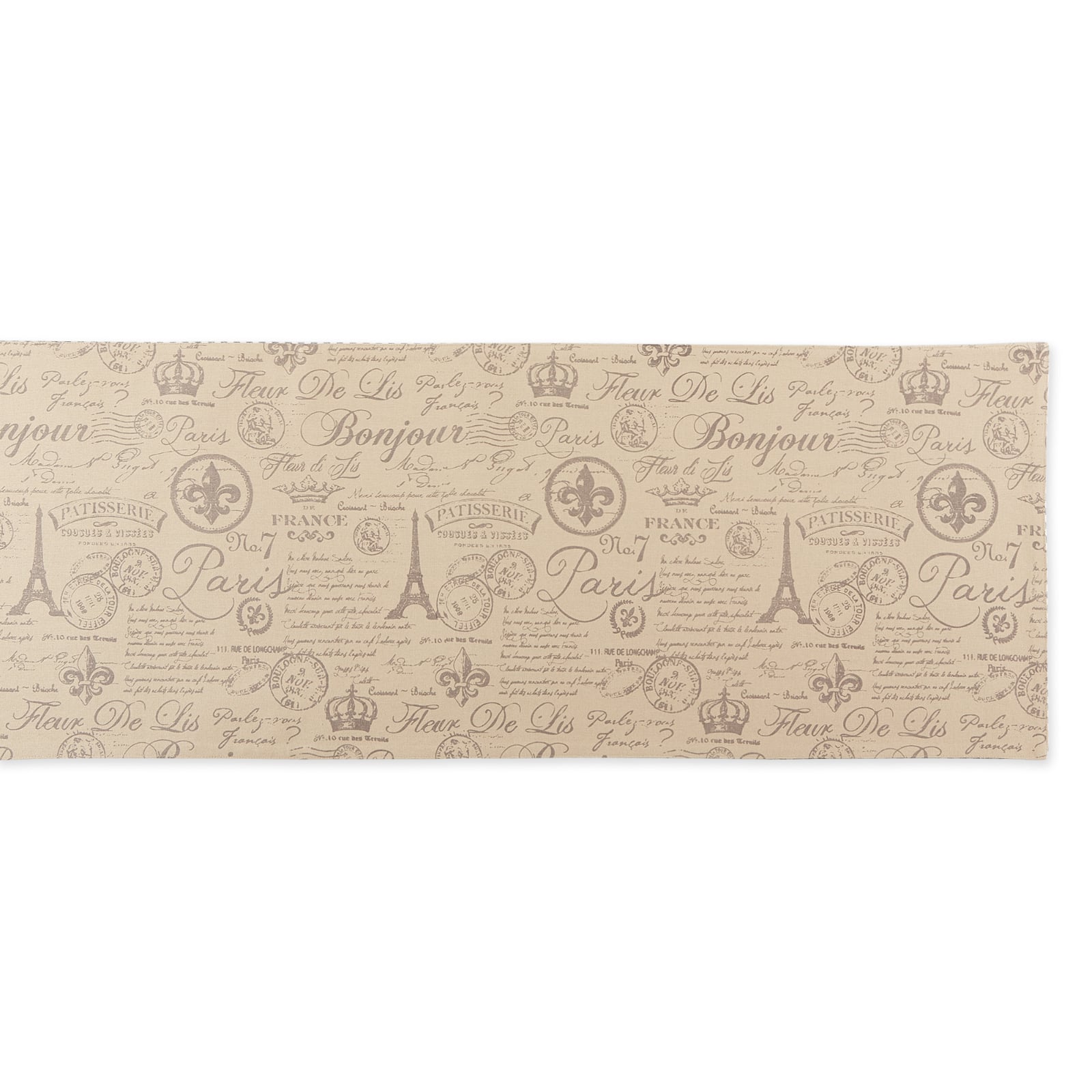 French Flourish Print Table Runner 14" x 108"