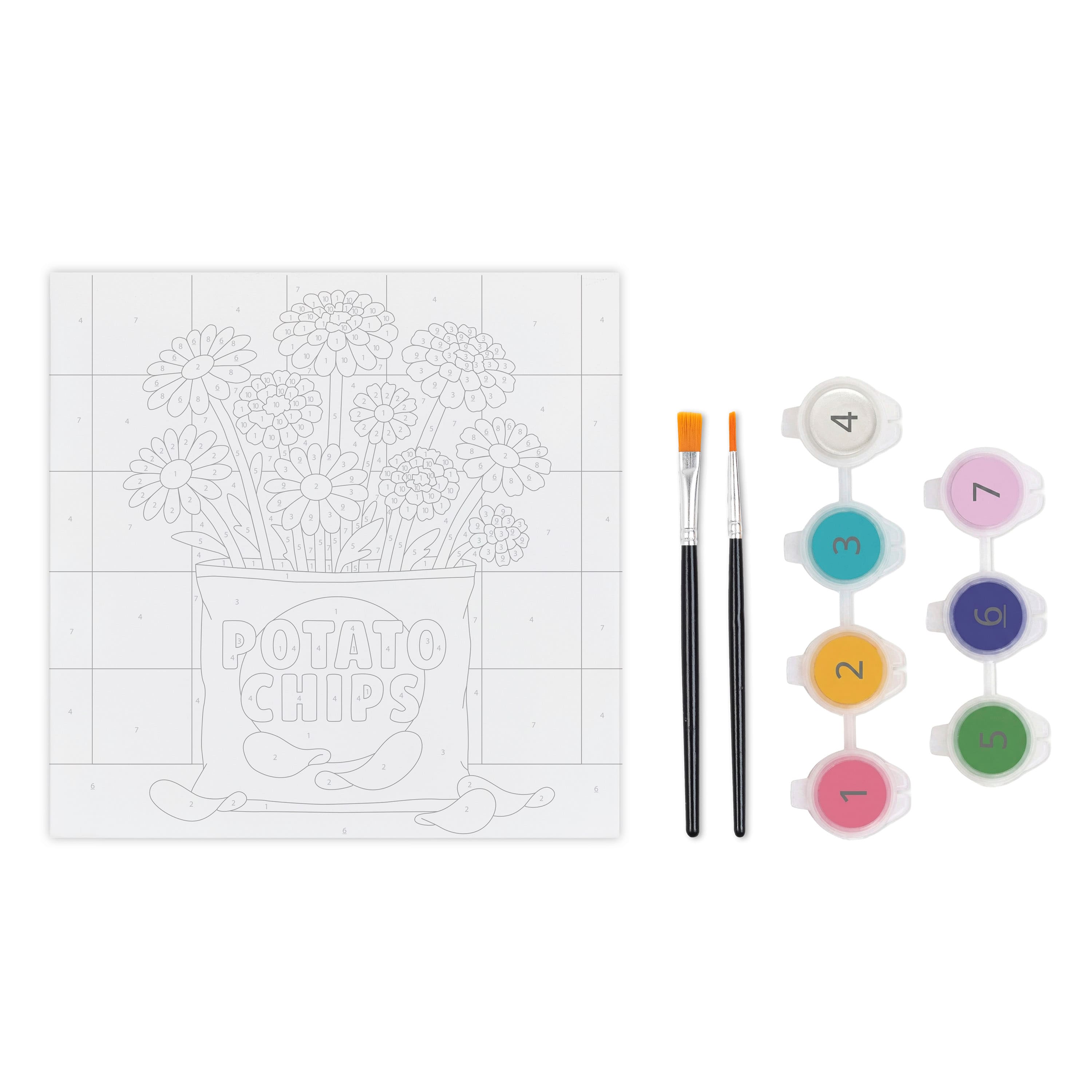 Vivid by Brea Reese® Bag of Chips Acrylic Paint-by-Number Kit