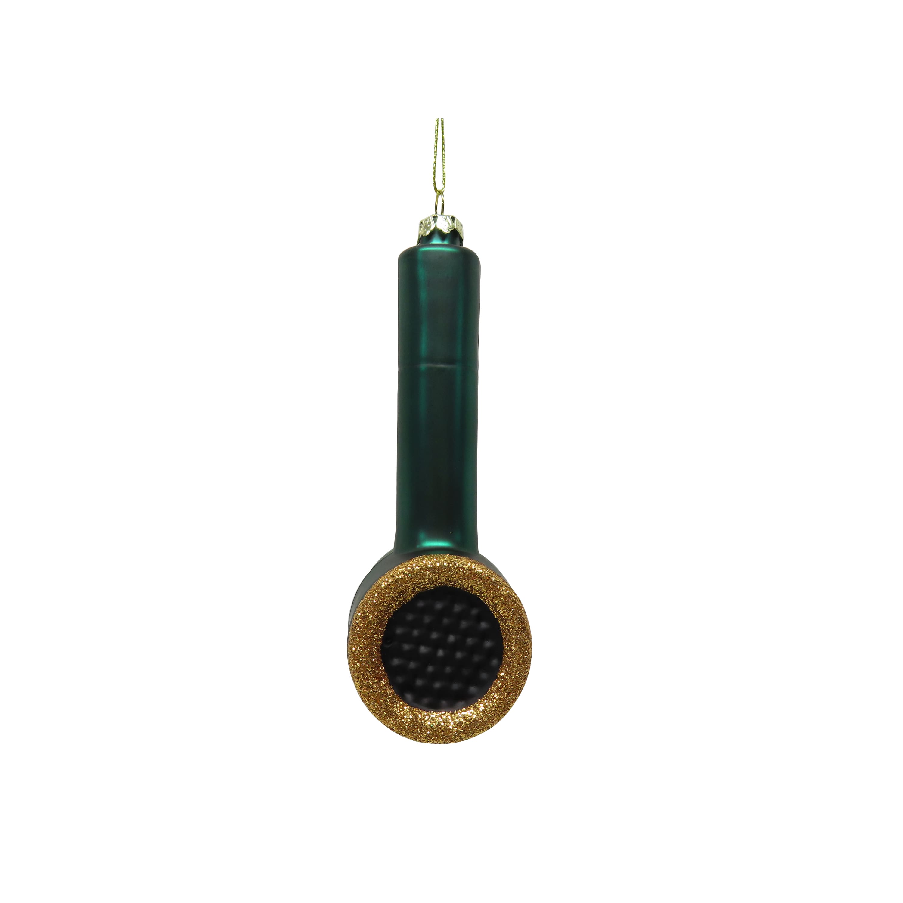 4.75" Green Hairdryer Hand Painted Glass Ornament by Ashland®