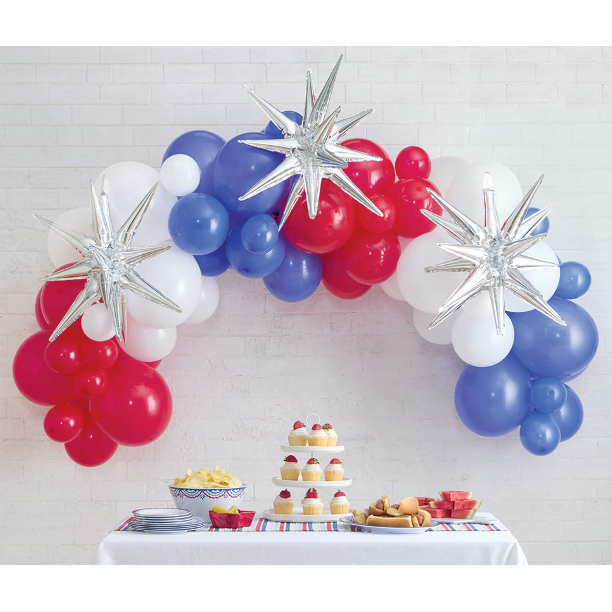 10ft. Red, White & Blue Balloon Garland Kit by Celebrate It™