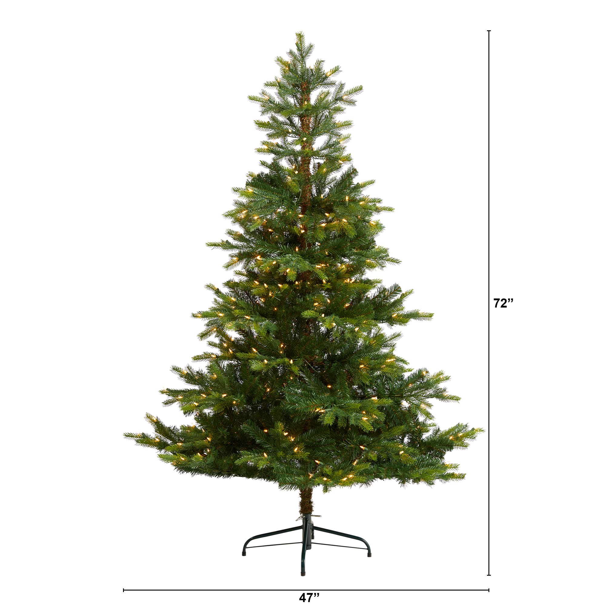 6ft. Pre-Lit North Carolina Spruce Artificial Christmas Tree, Clear LED Lights