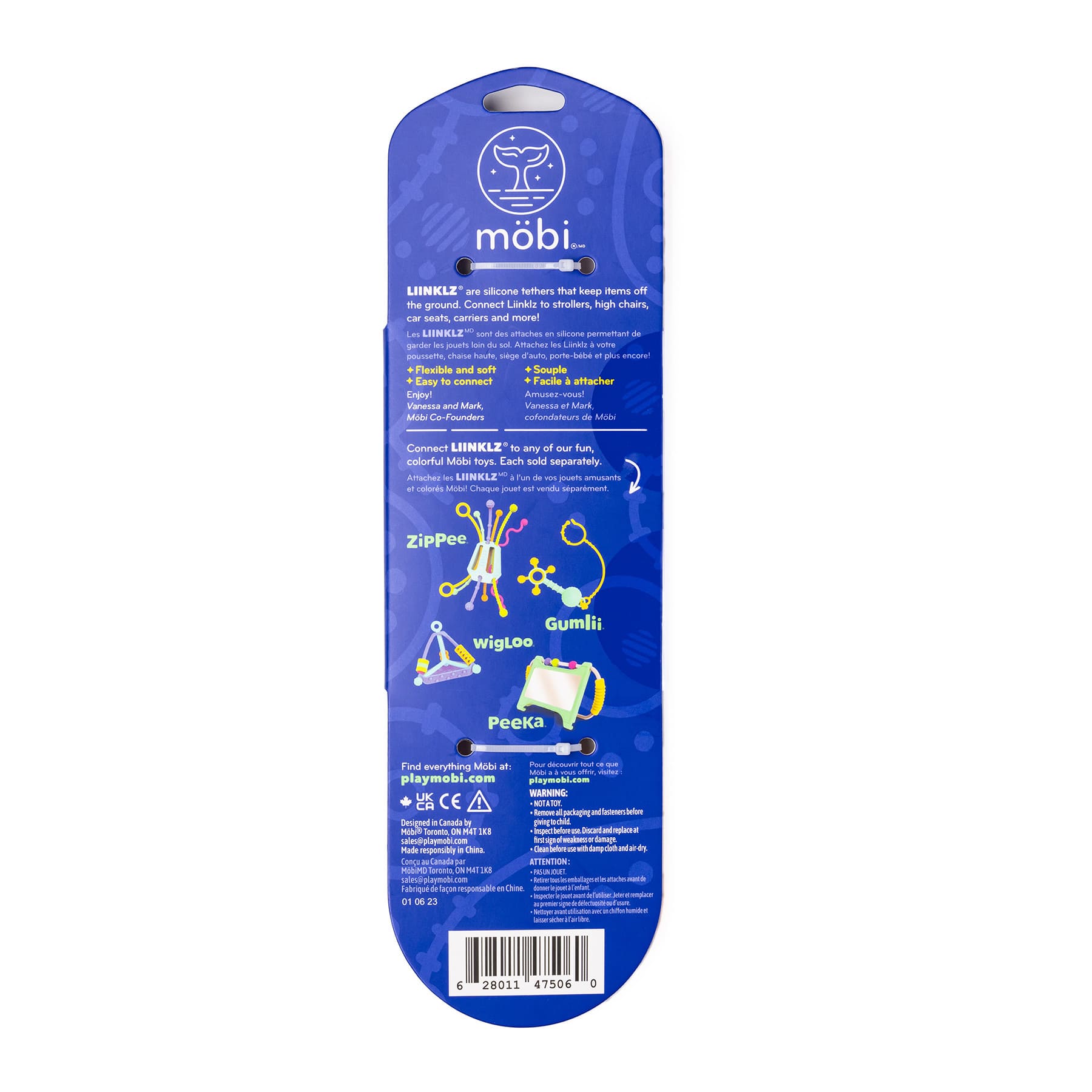Mobi LIINKLZ® Silicone Vibrand Tether Set, Pack of 3