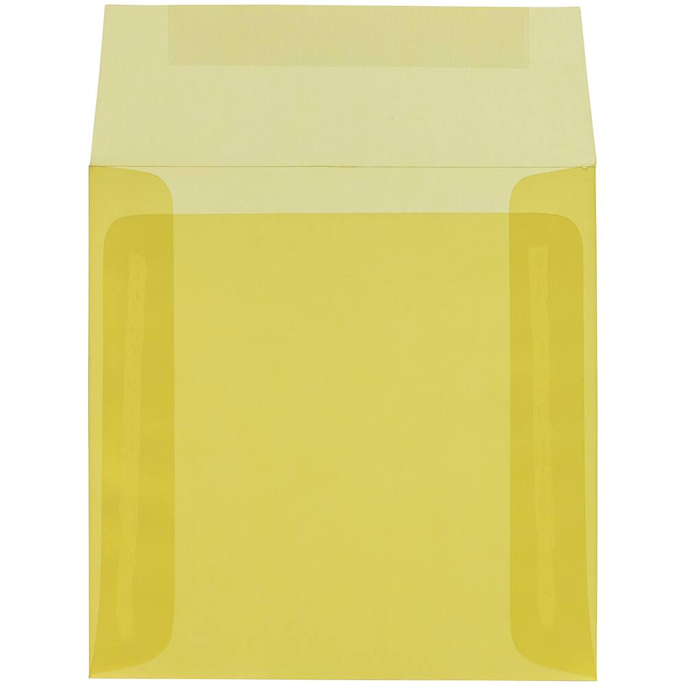 JAM Paper 6" x 6" Translucent Vellum Invitation Envelopes