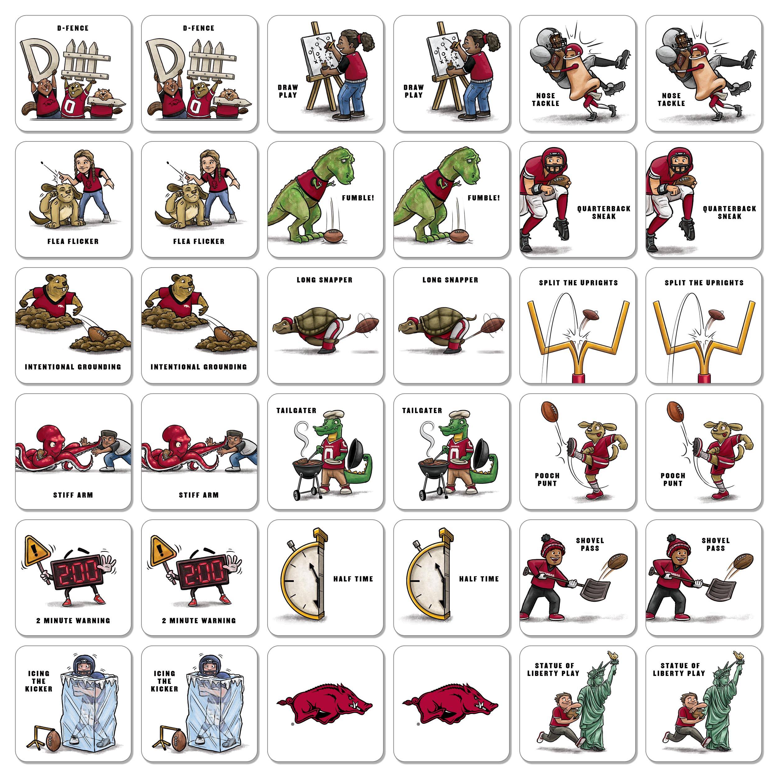 College Team Licensed Memory Match Game