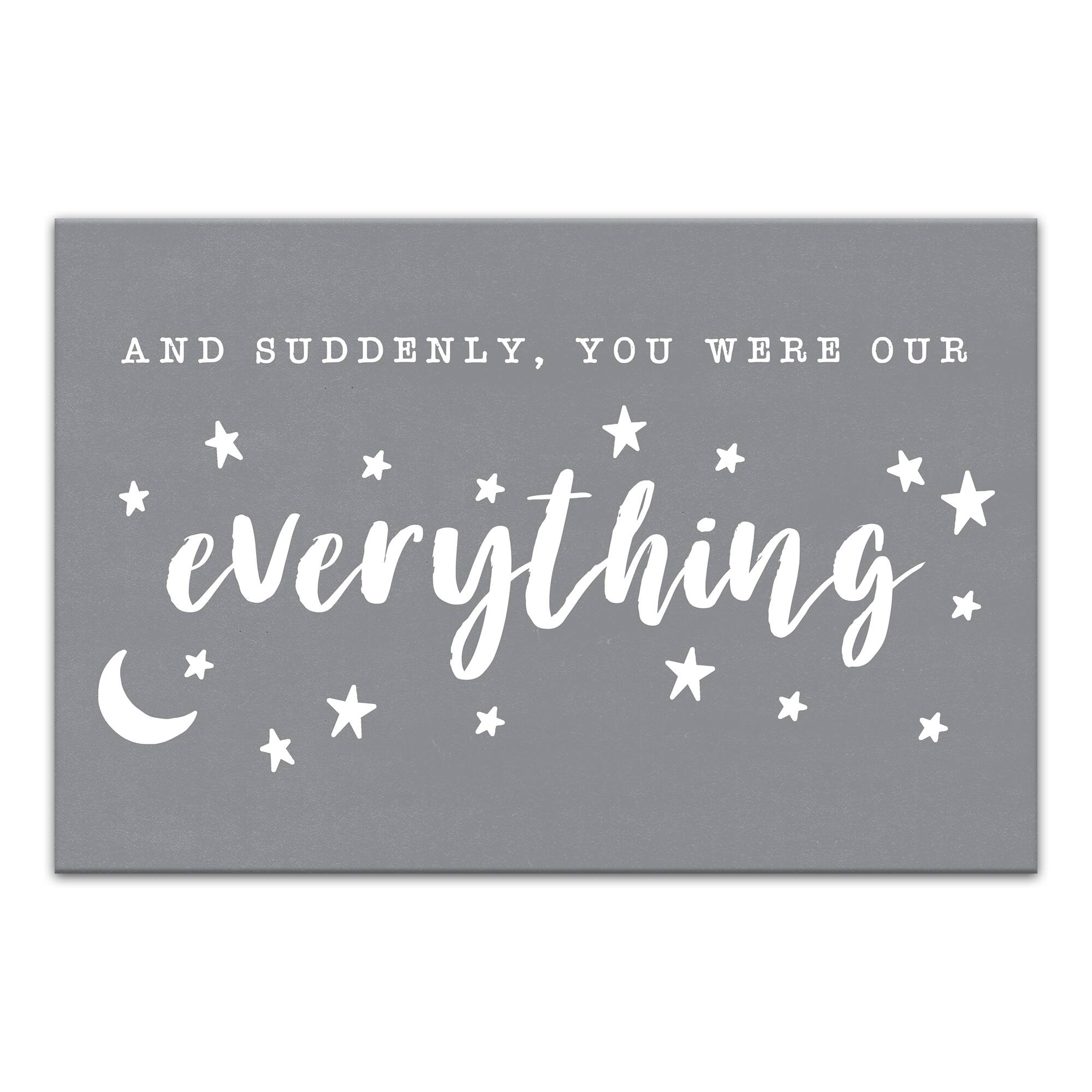 You Were Our Everything 18" x 12' Canvas Wall Art
