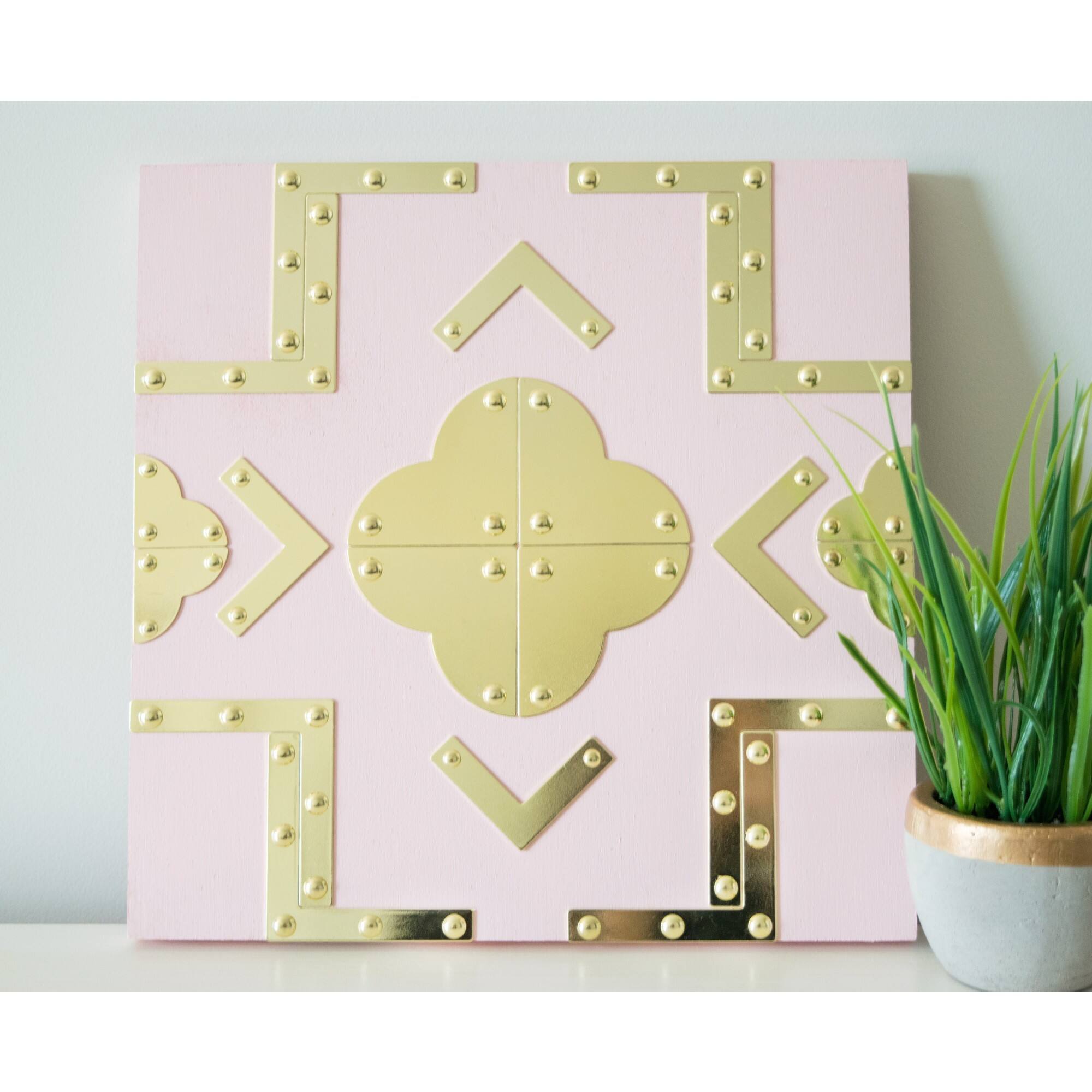 Dritz Home Brass Smooth Campaign Hardware Corners