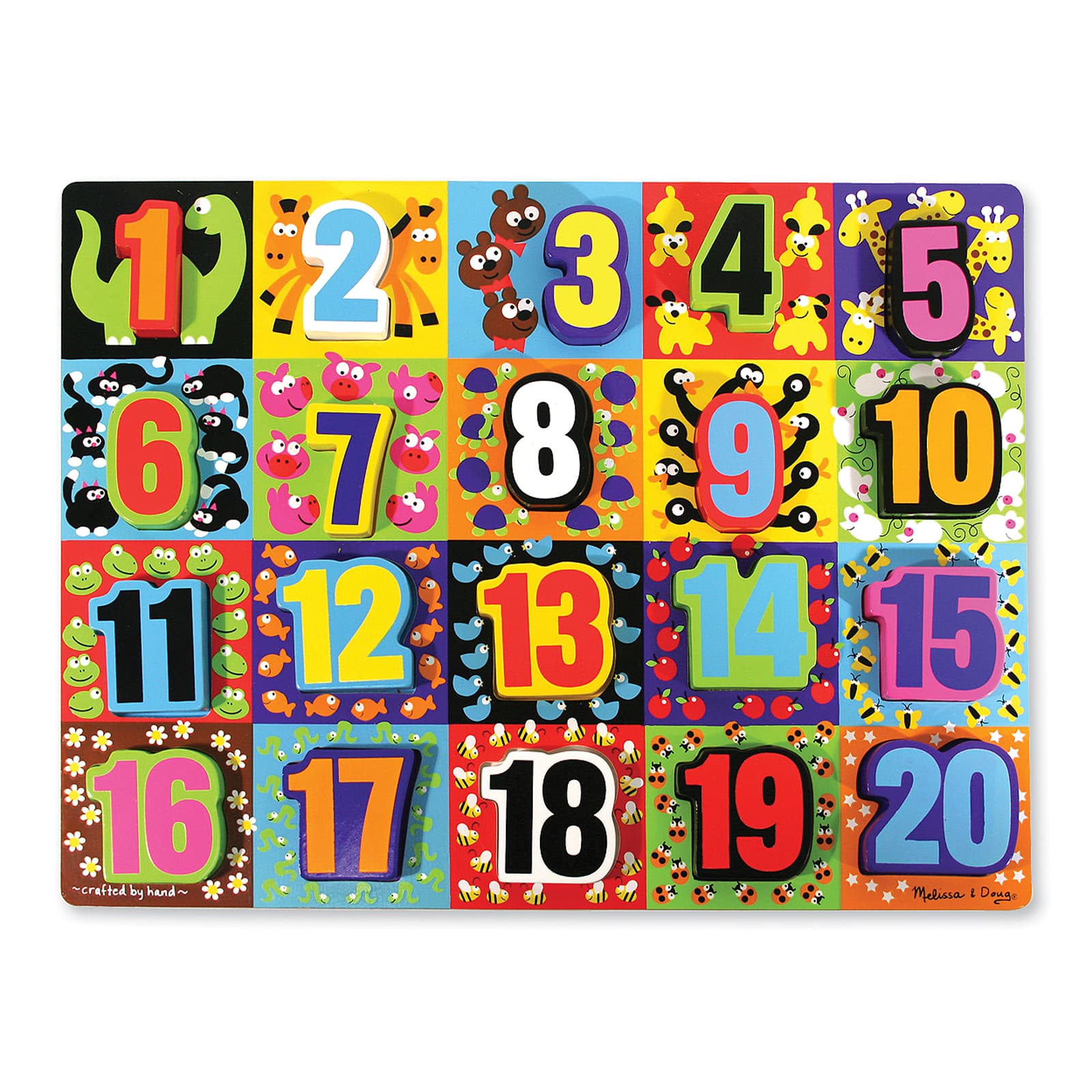 Melissa & Doug® Numbers Jumbo Chunky Puzzle, 20 Pieces | 13.5" x 15.5" x 1" | Michaels®