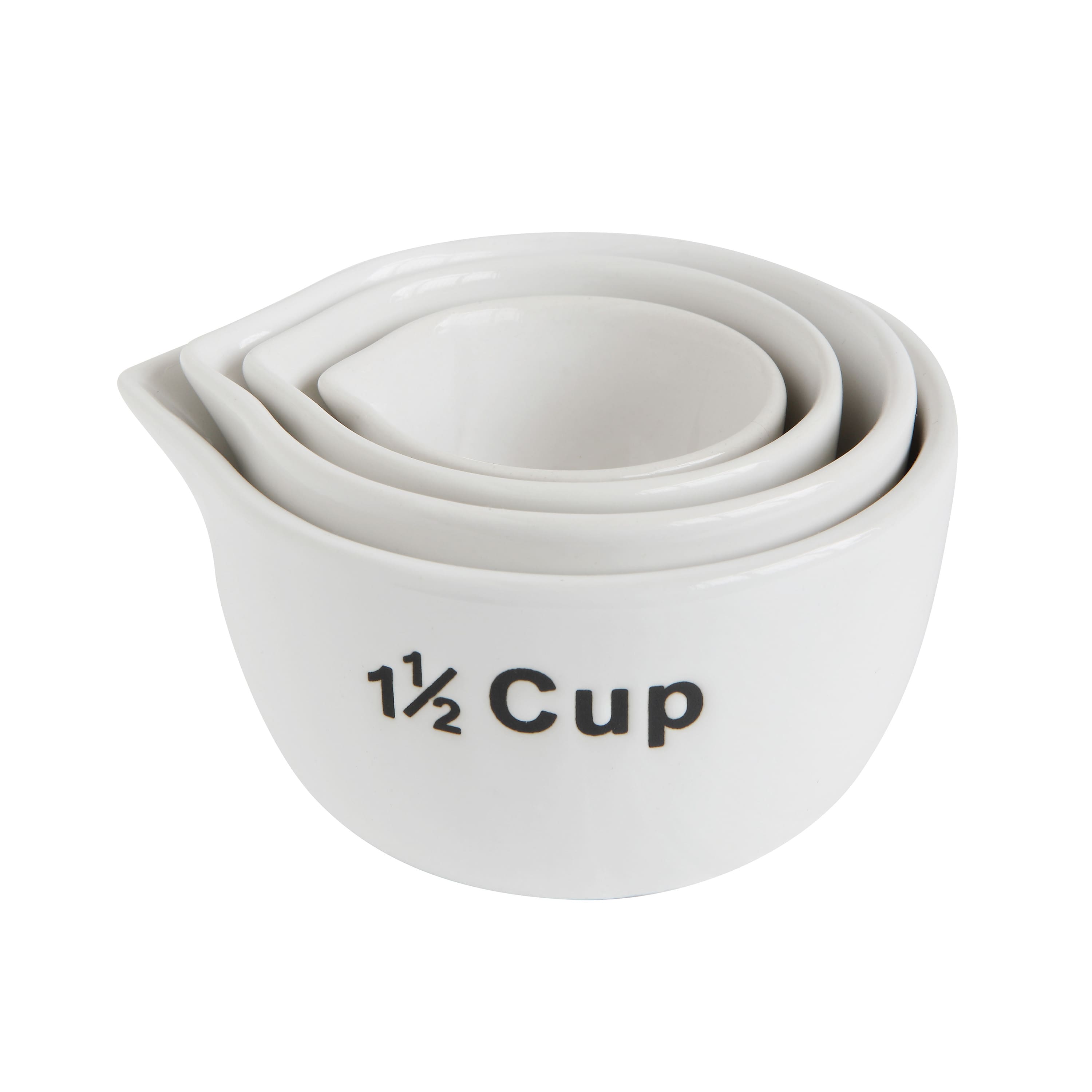 Hello Honey® White Stoneware Measuring Cups Set