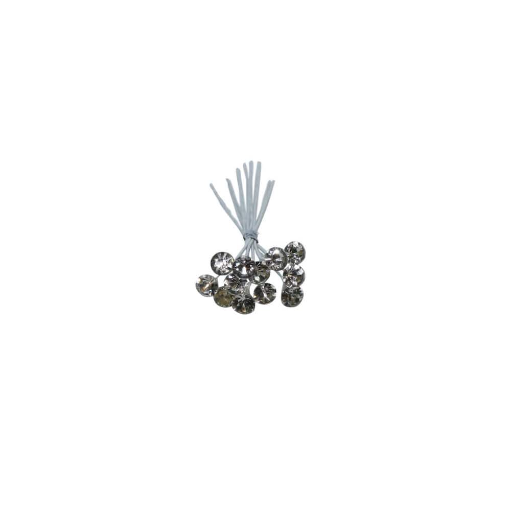 JAM Paper U Kara's Kisses Single Rhinestone Dazzle Floral Accessory