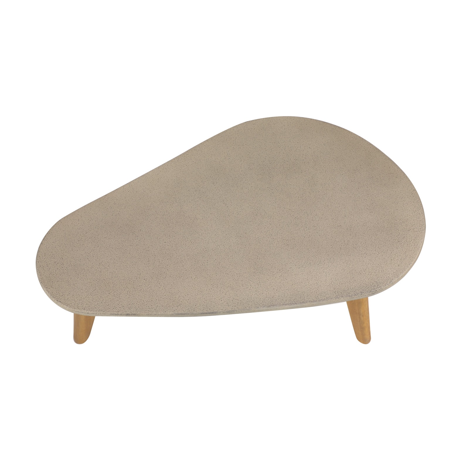 29" Gray Resin Modern Outdoor Accent Table