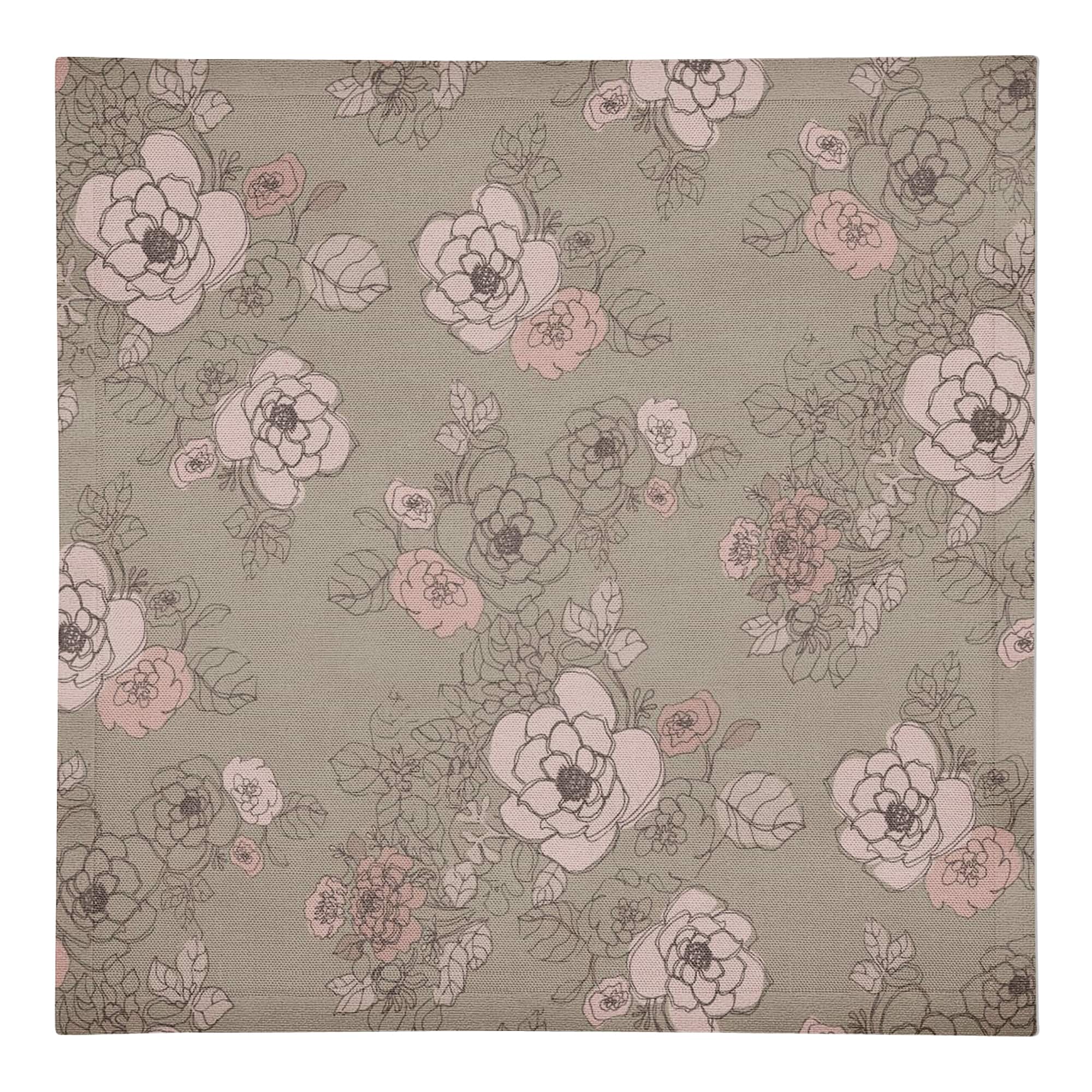 Intricate Floral Cotton Twill Napkin