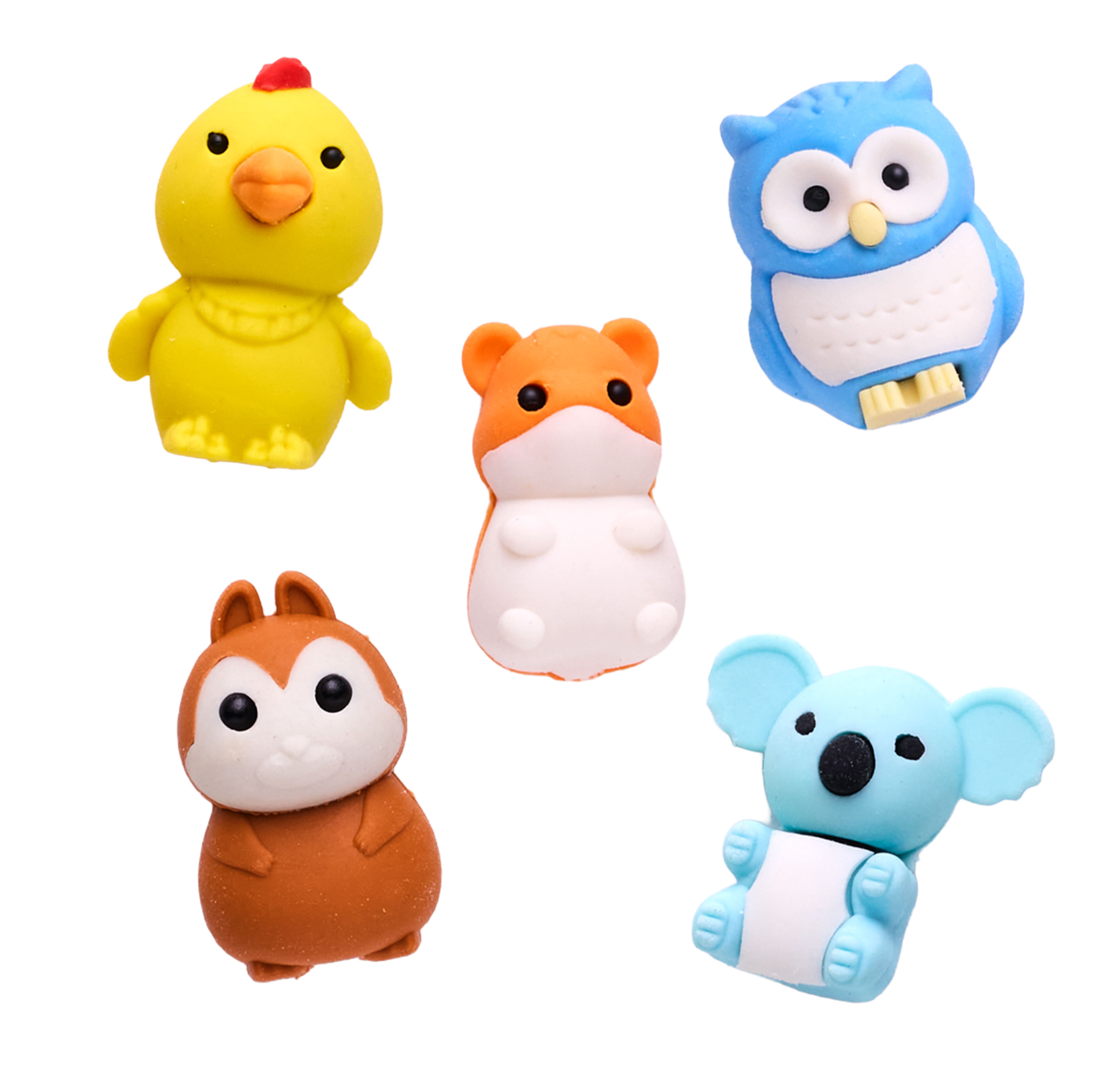 Faber-Castell® Desk Pets Animals Eraser Set