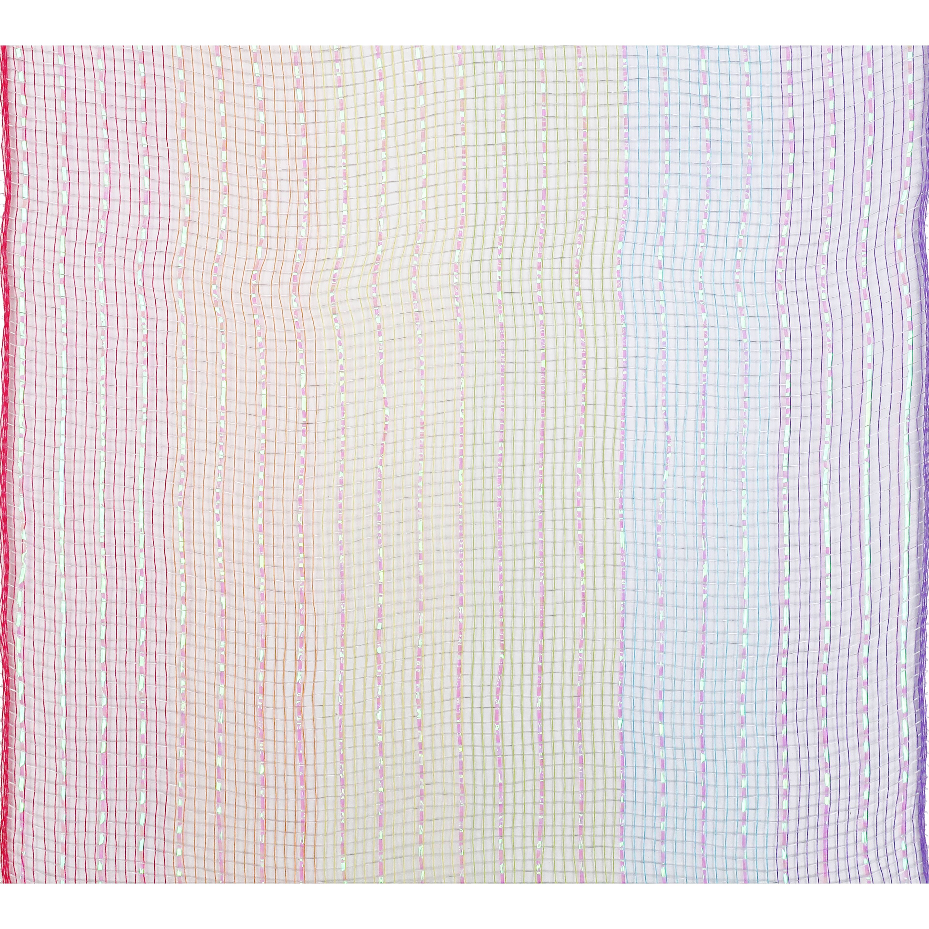 12 Pack: 10" x 6.3yd. Rainbow Striped Mesh by Celebrate It®