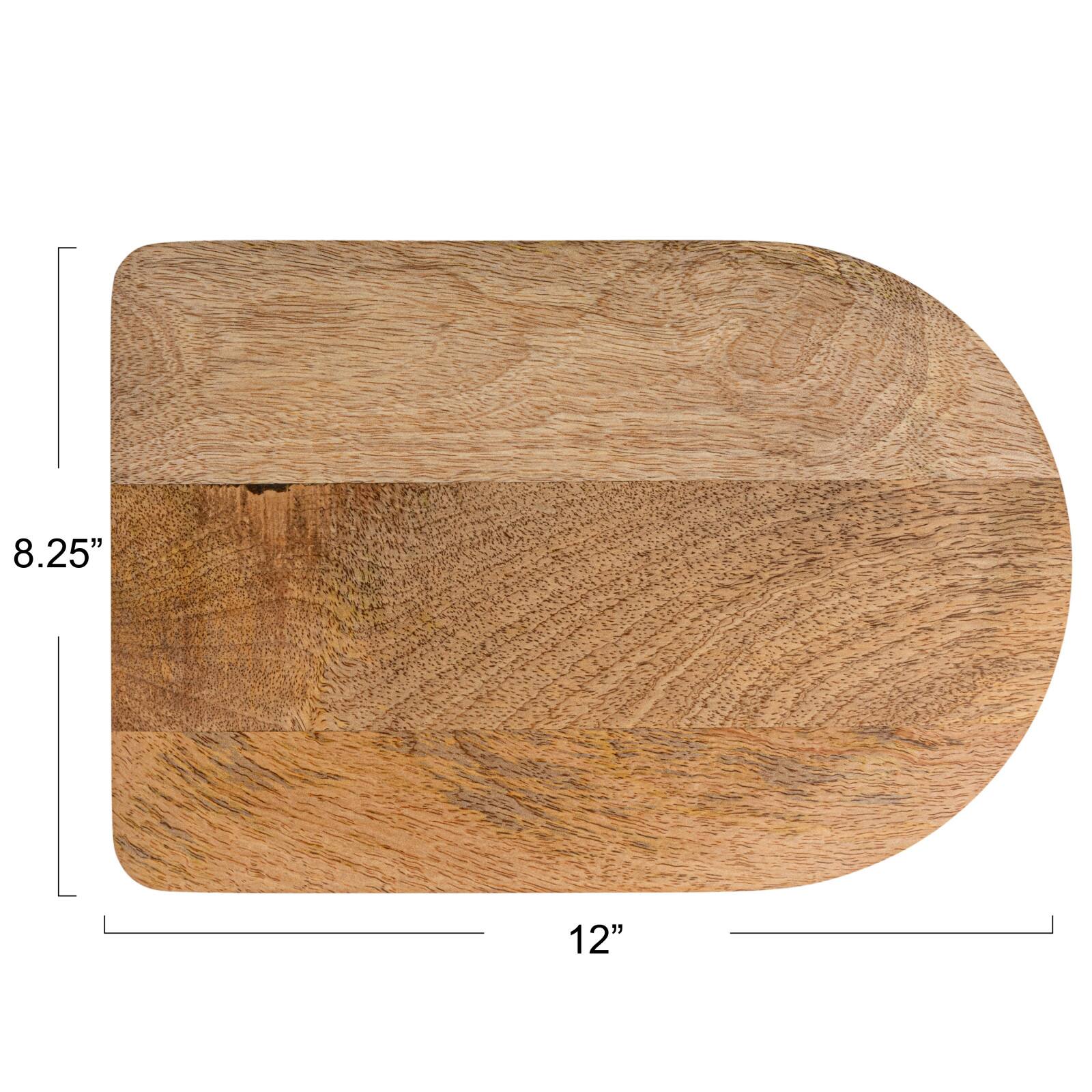 Hello Honey® 12" Artisanal Mango Wood Cheese & Cutting Board