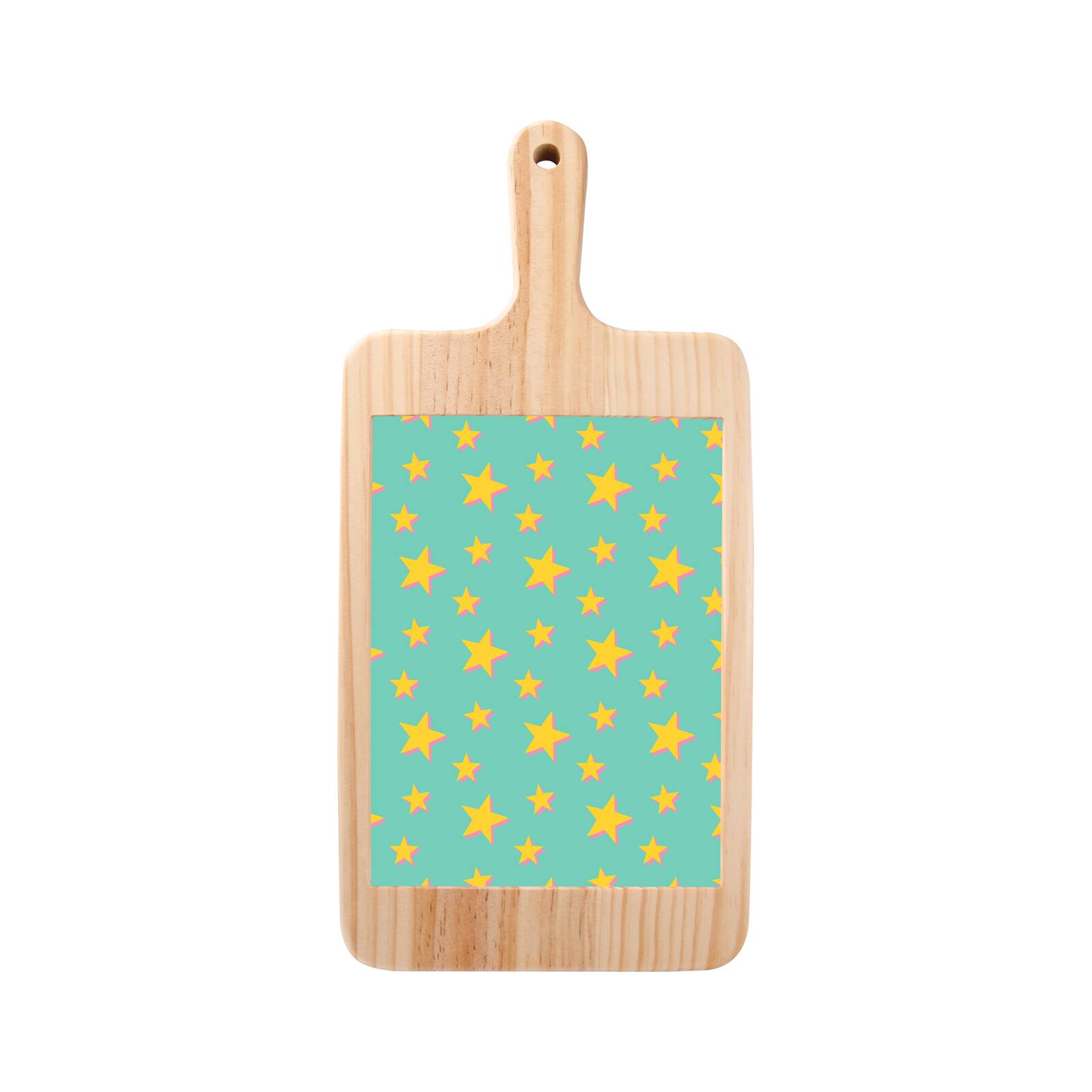 Craft Express Pinewood Cheese Board with Ceramic Tile Insert