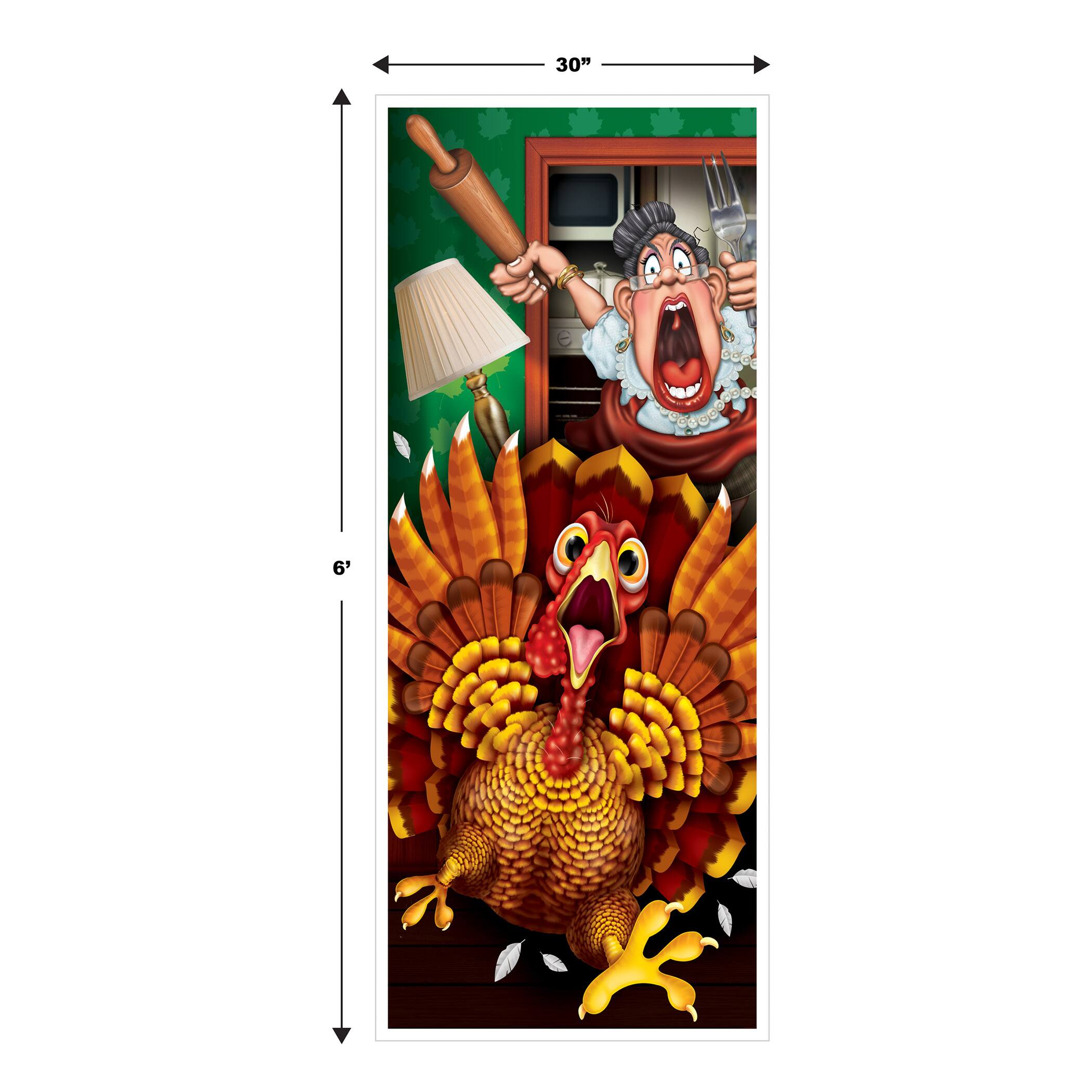 Beistle 30" x 6ft. Wild Turkey Door Covers, 2ct.