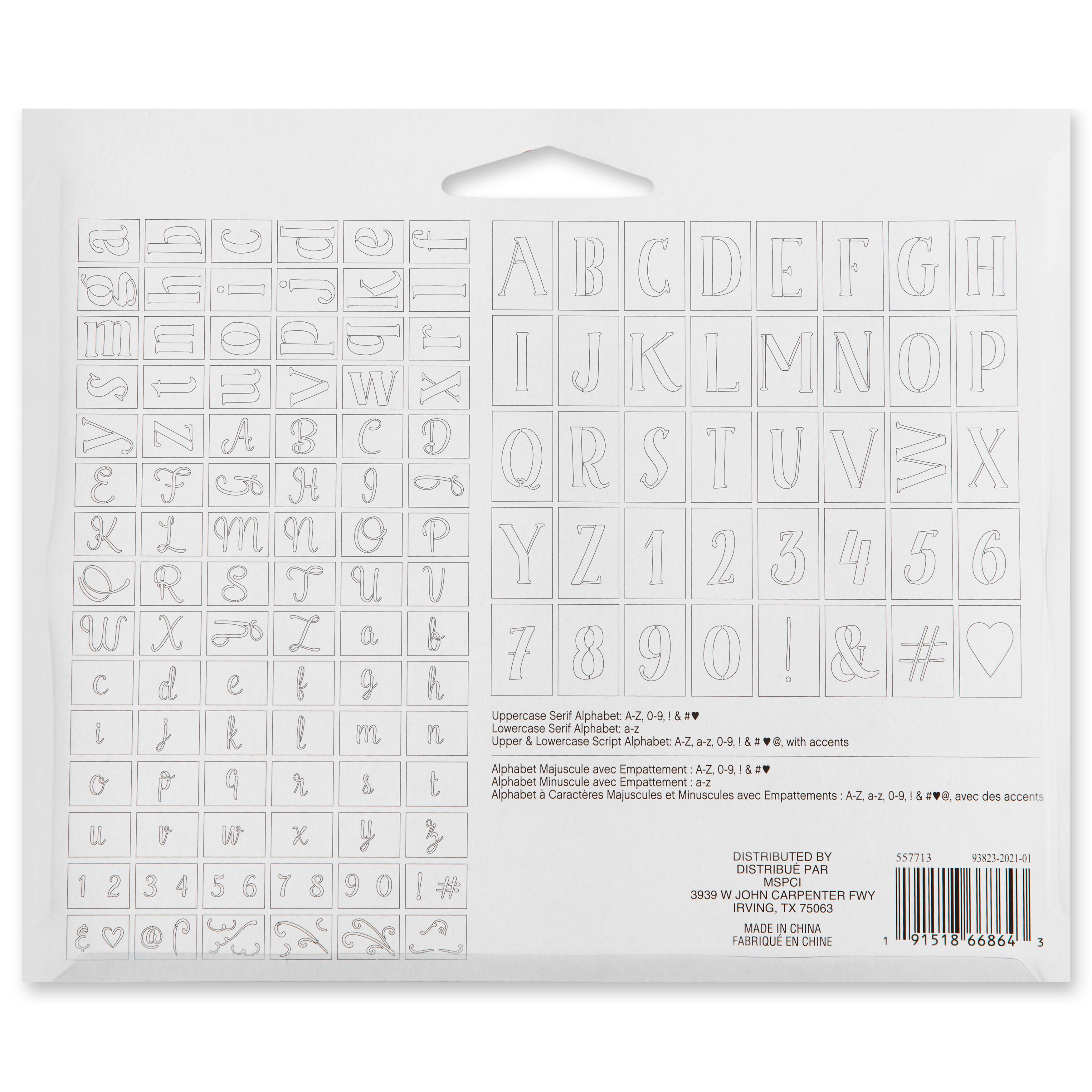 Letter Stencils Value Pack by Craft Smart®