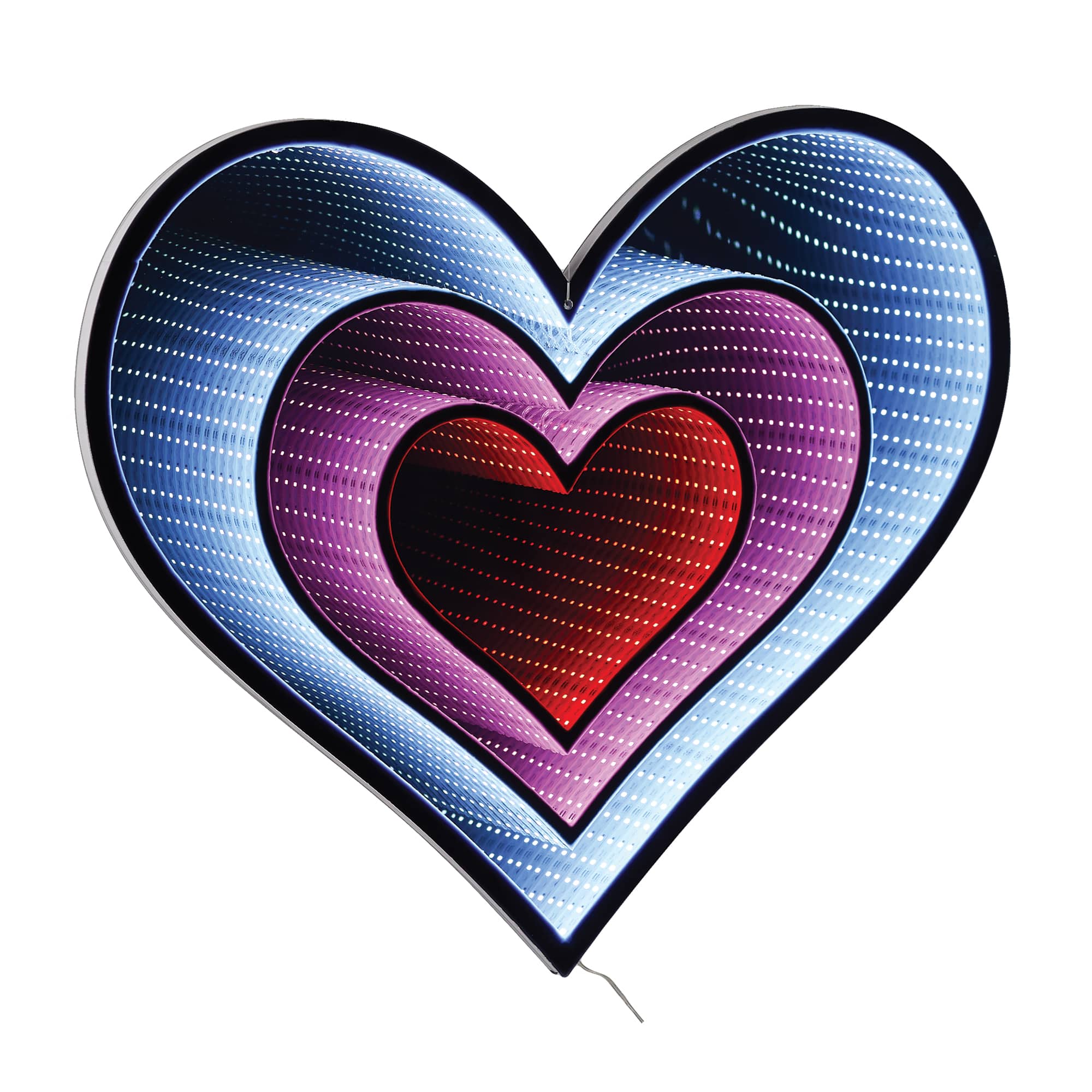 23.5" Hanging Triple Heart EkkoLight Display By Melrose in Red/Pink/White | Michaels®