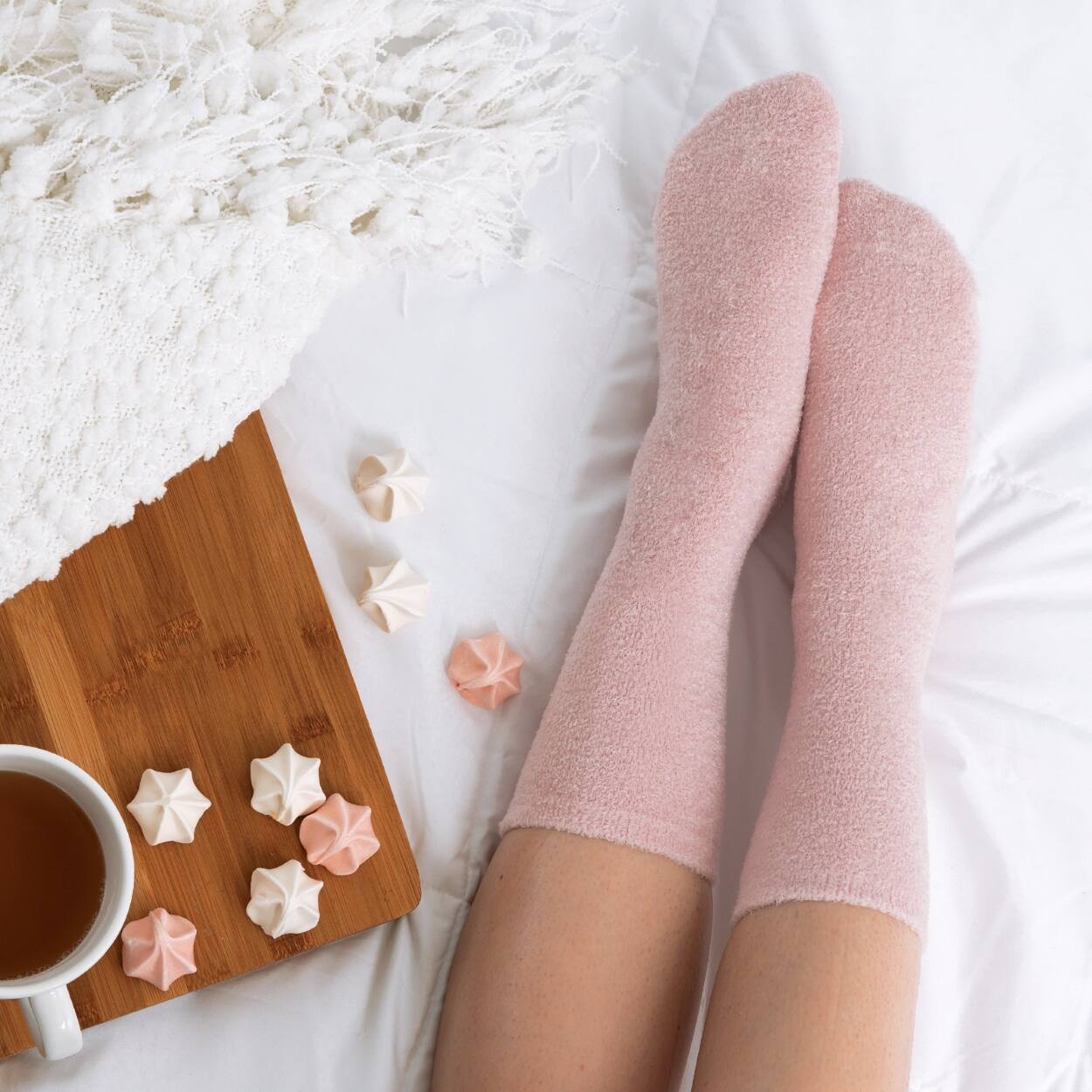 Assorted Lemon Lavender You Had Me at Aloe Super Soft Spa Socks, 1pc.