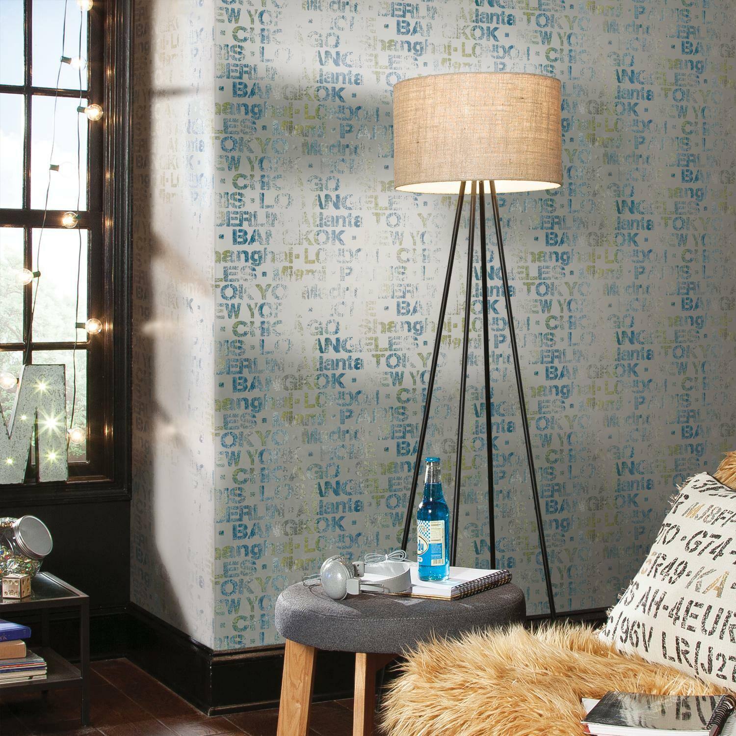 RoomMates Cities Of The World Peel & Stick Wallpaper