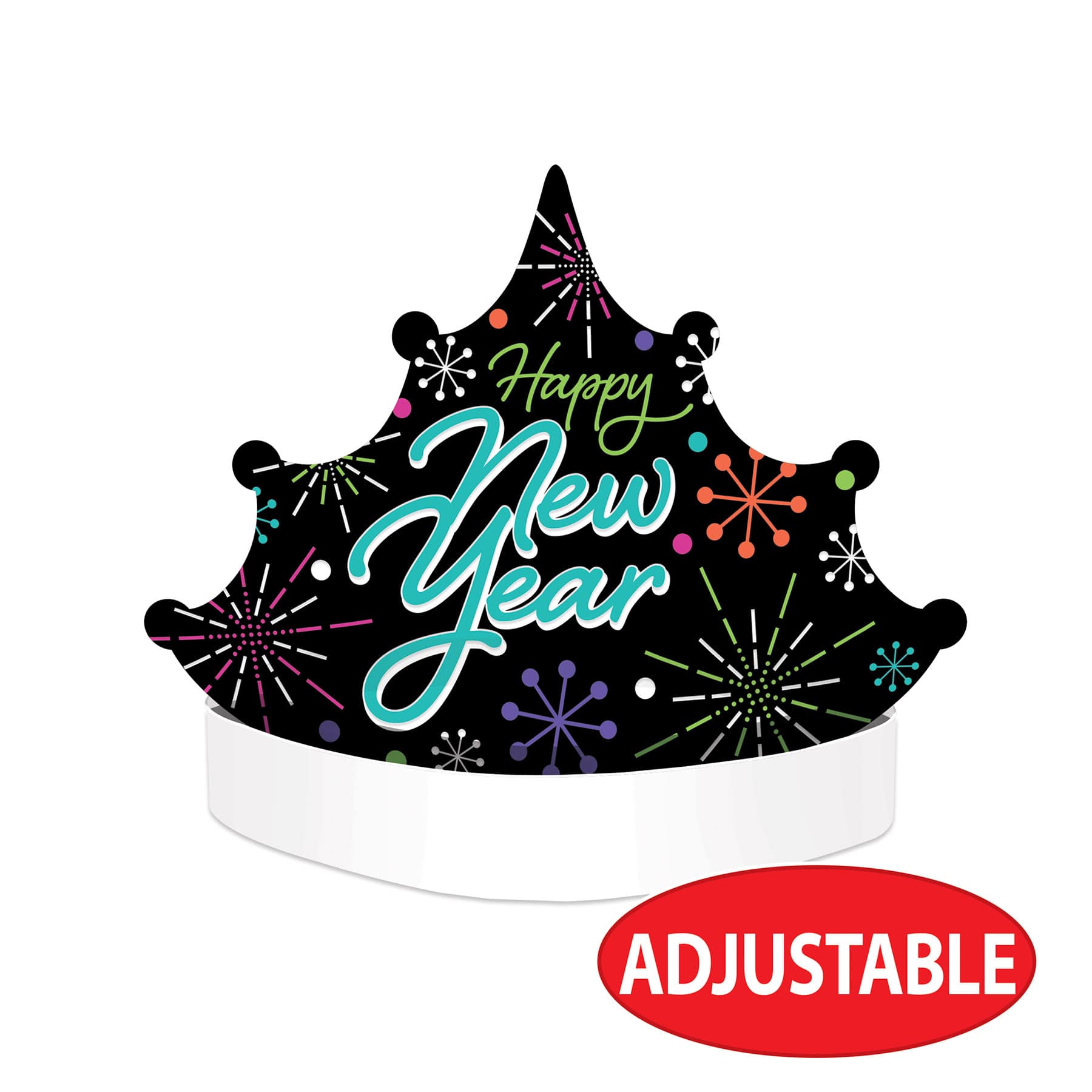 Beistle Adult Happy New Year Tiara Headbands, 2ct.