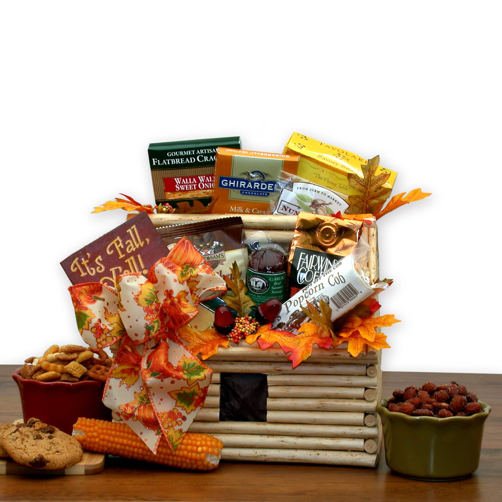 It's Fall Y'all Fall Log Cabin Gift