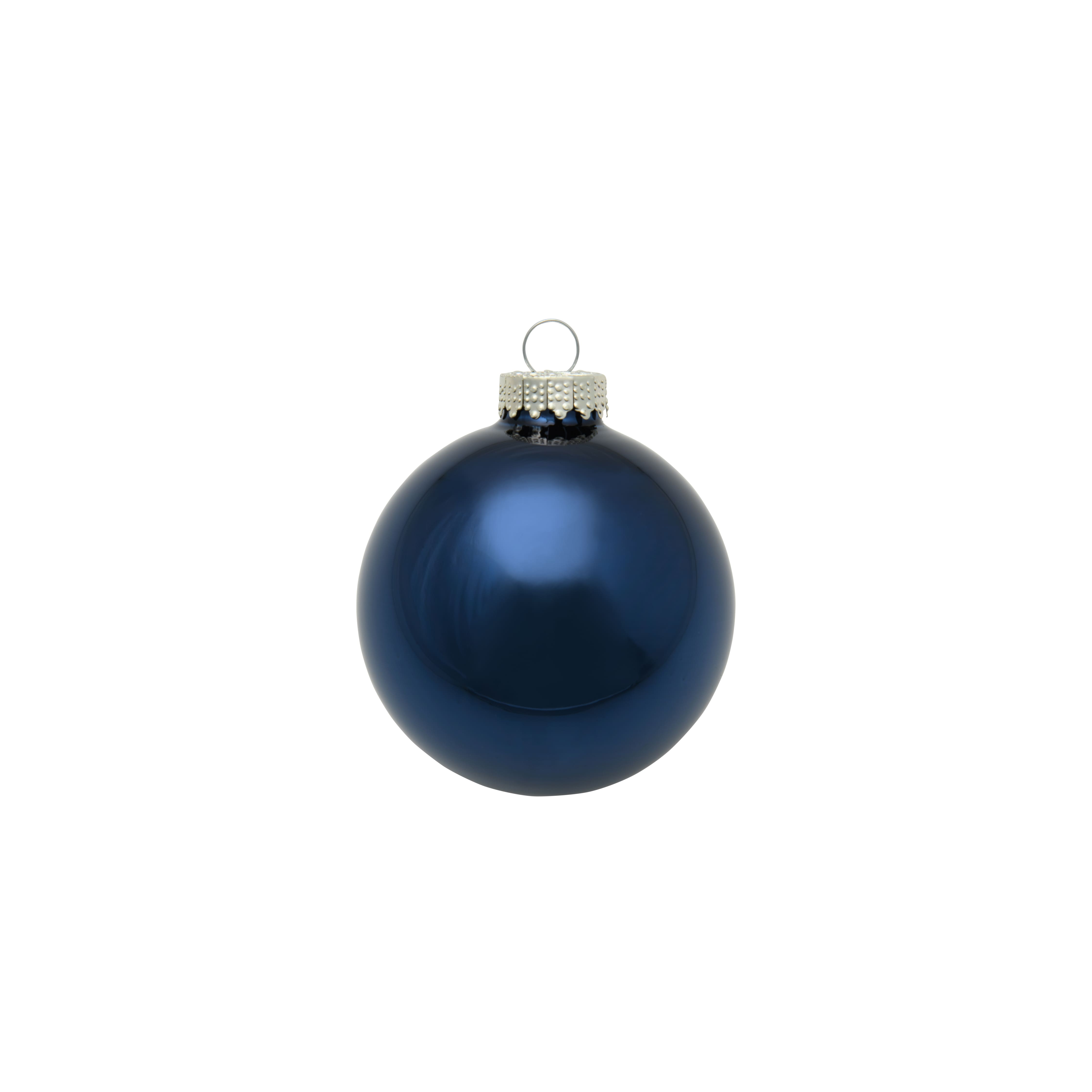 Whitehurst 12ct. 2.75" Shiny Glass Ball Ornaments