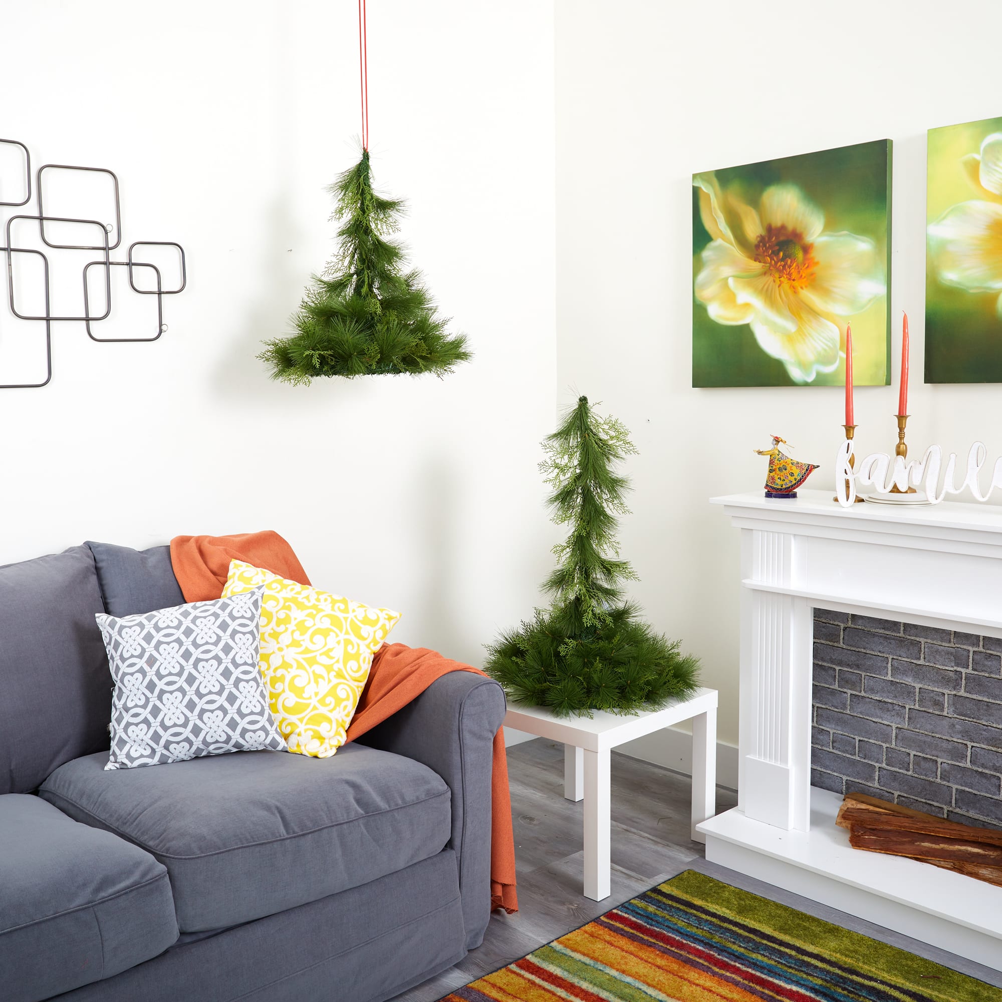 Tabletop & Hanging Artificial Christmas Décor Set