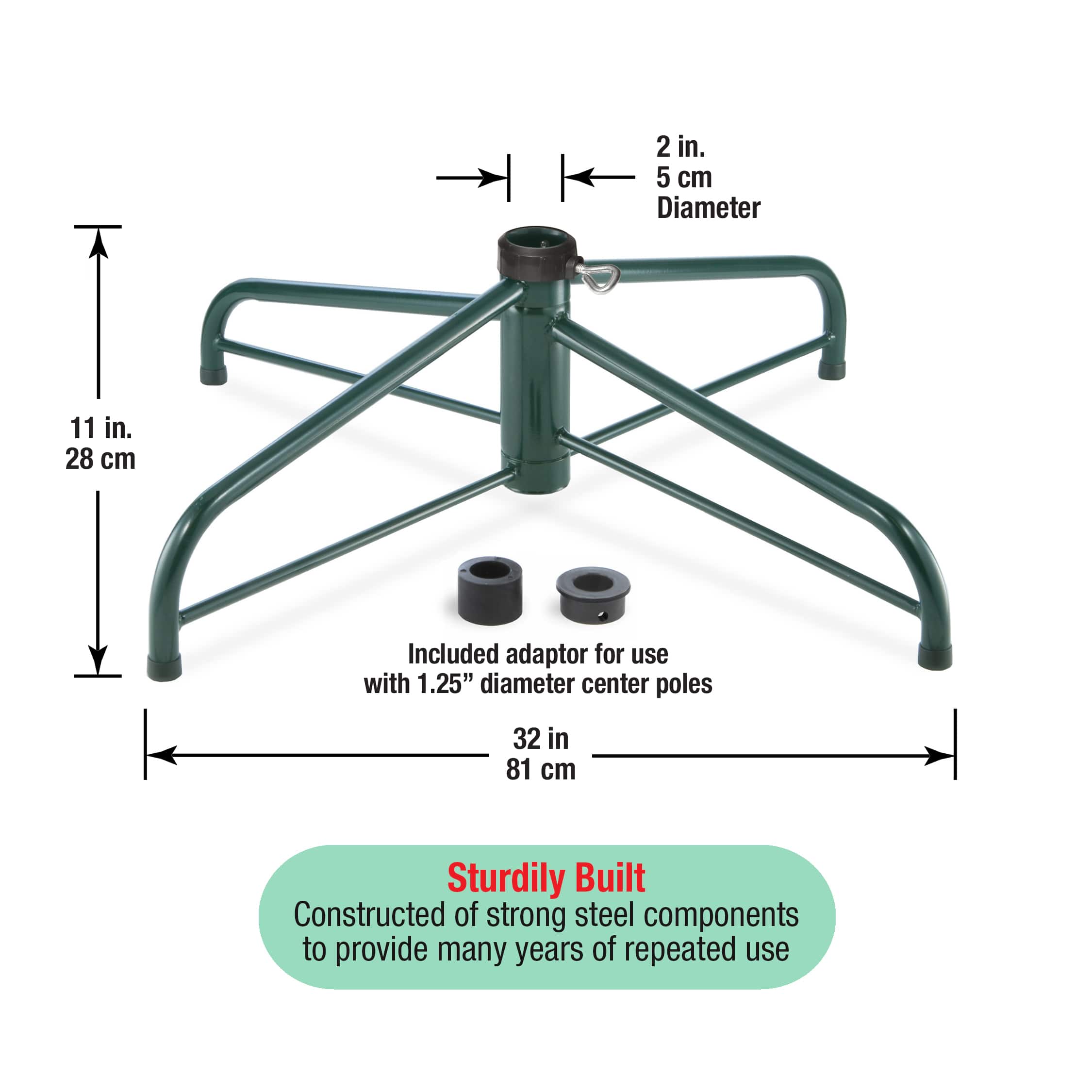 National Tree Company® 32" Folding Tree Stand, 2" Pole