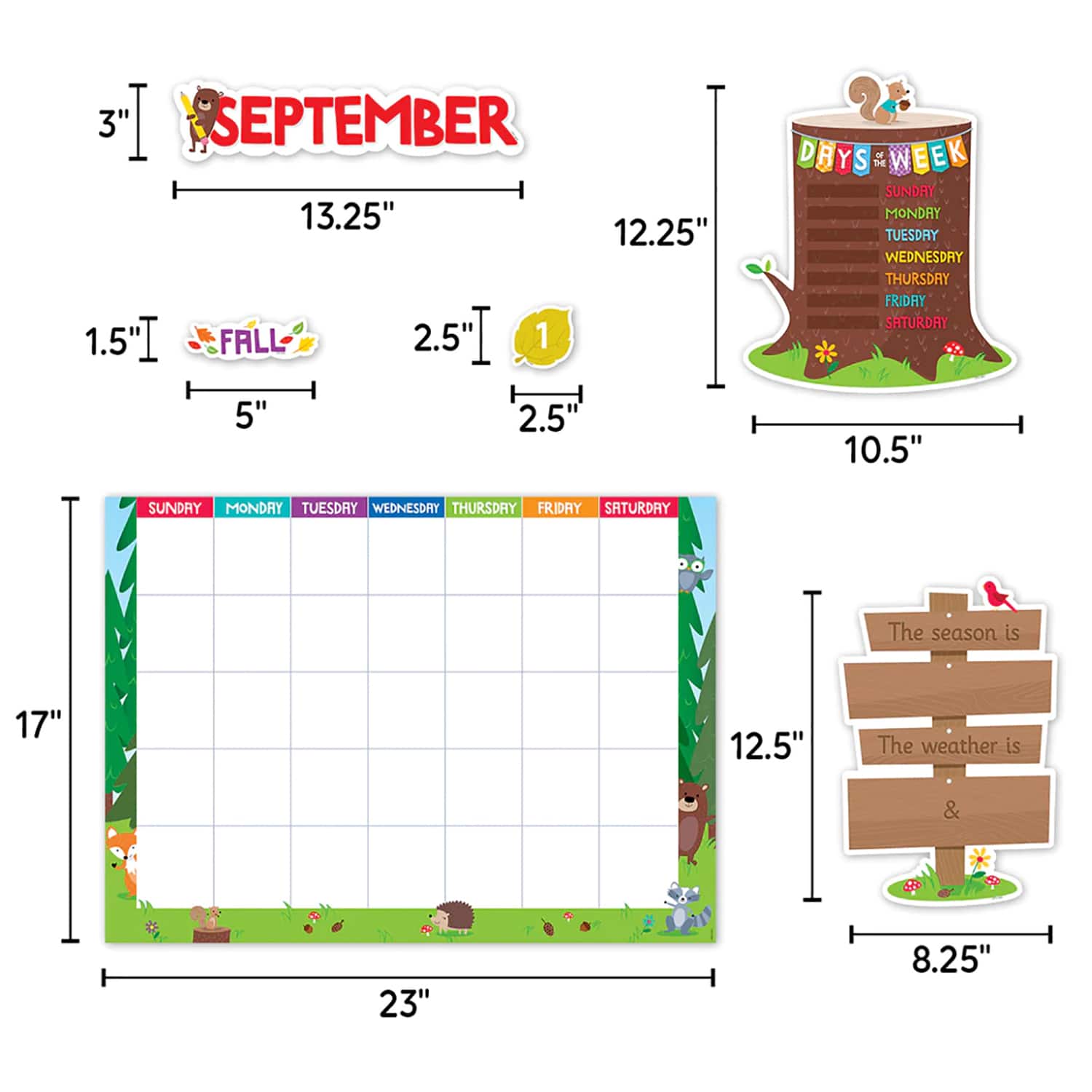 Creative Teaching Press® Woodland Friends Curated Classroom Decal Set