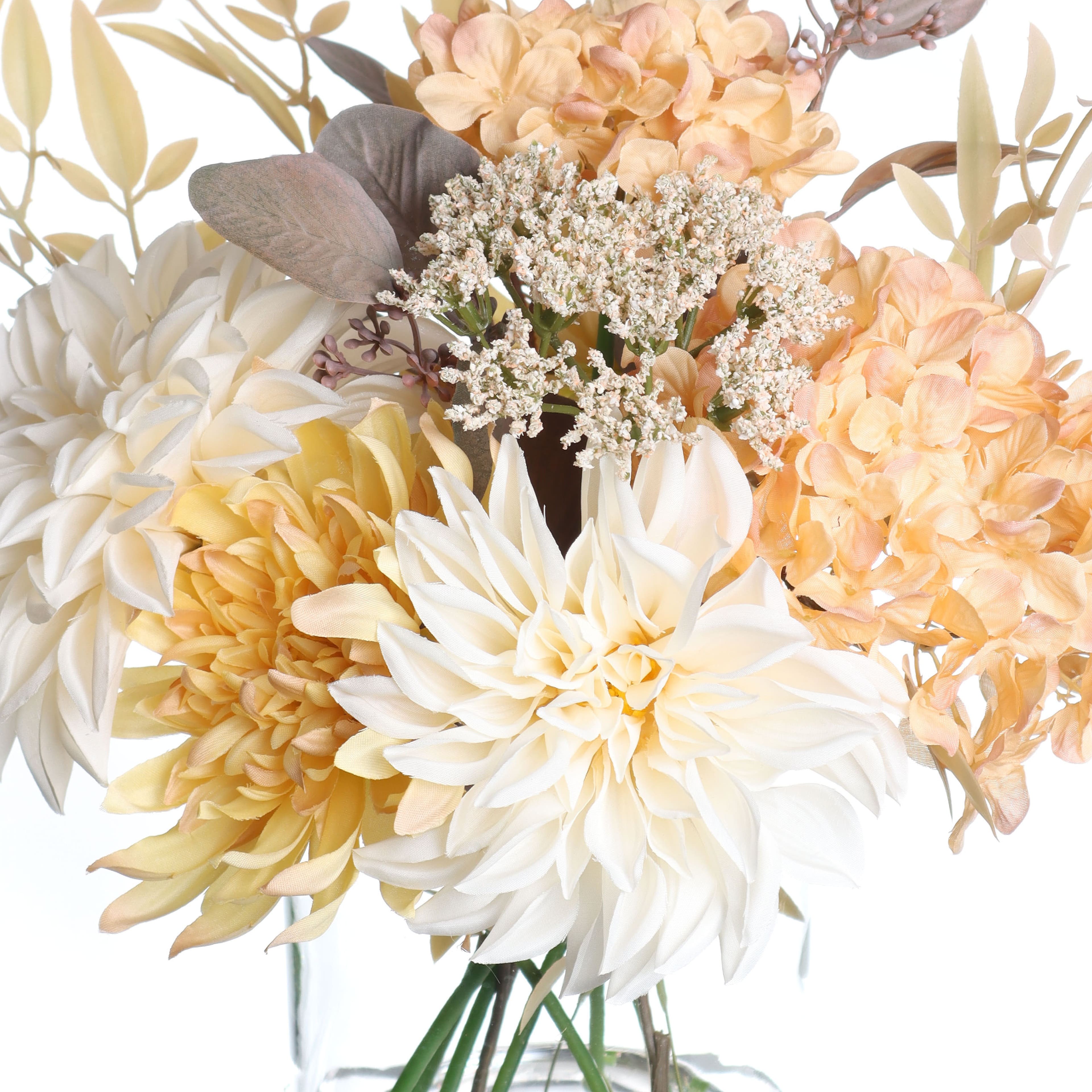 12" White & Cream Dahlia Mix Premade by Ashland®