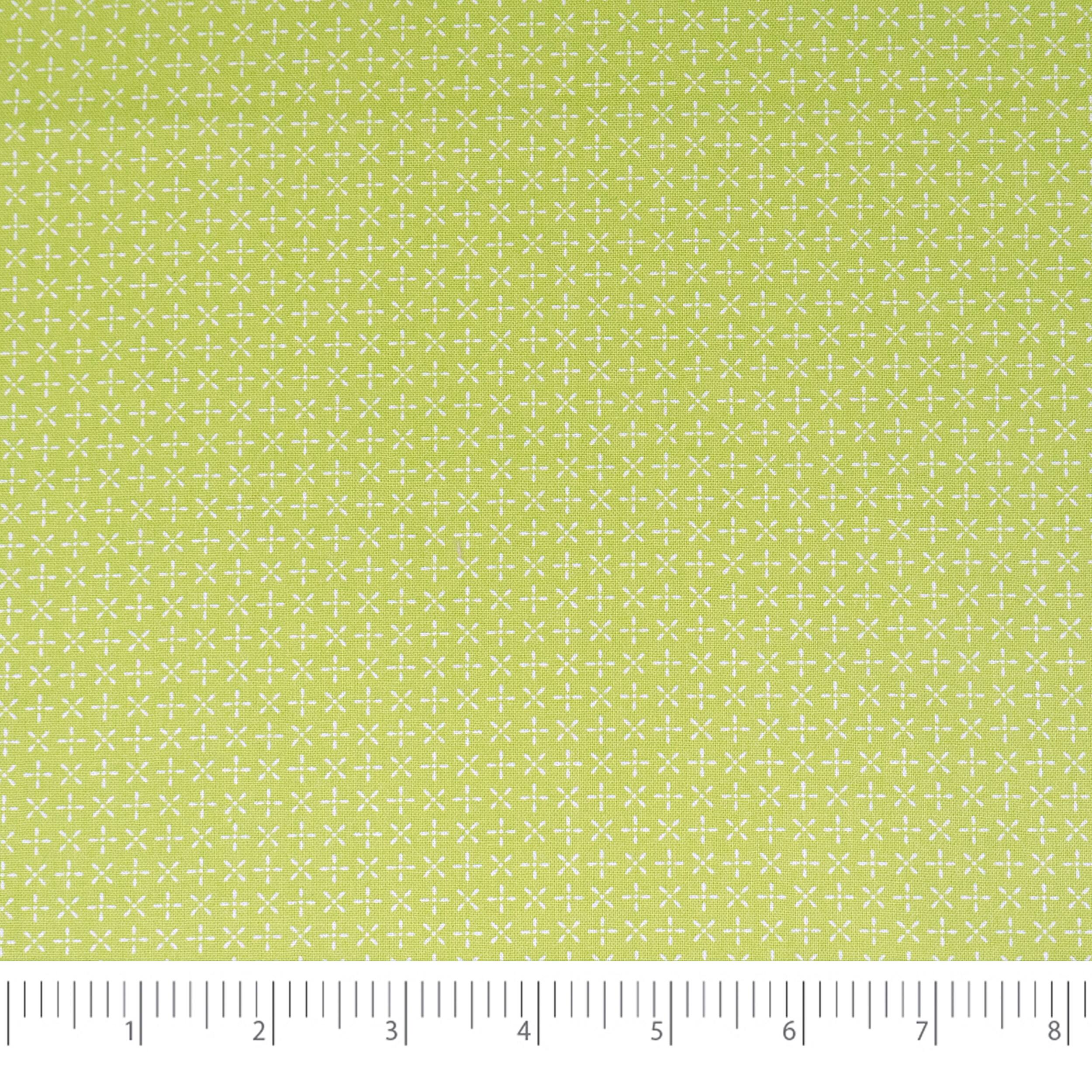 SINGER Christmas Crosses Print Cotton Fabric