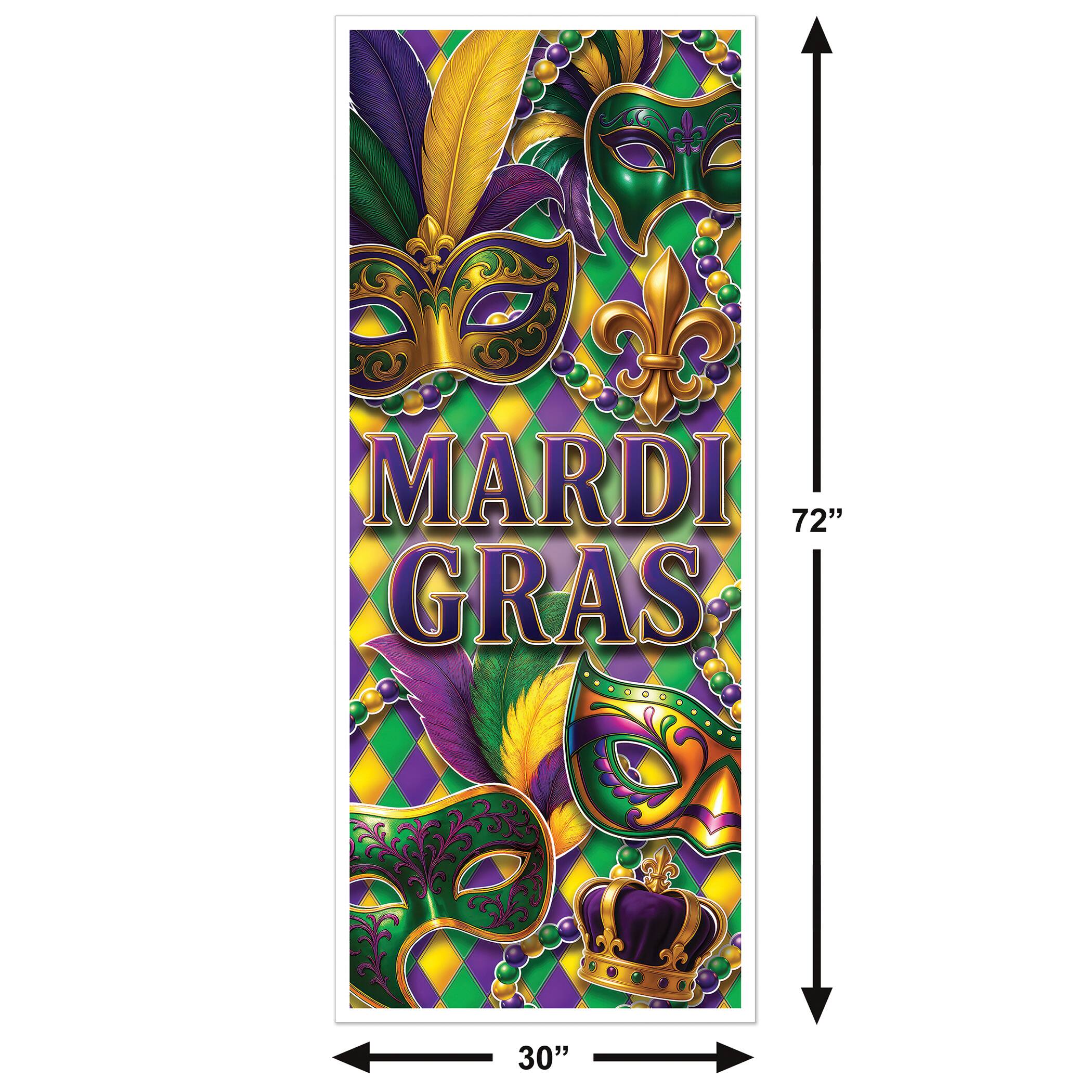 Beistle 6ft. Mardi Gras Door Covers, 2ct.