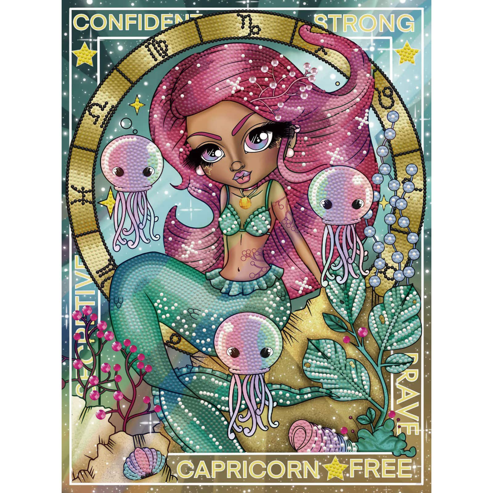 Diamond Dotz® Intermediate Capricorn Diamond Painting Kit