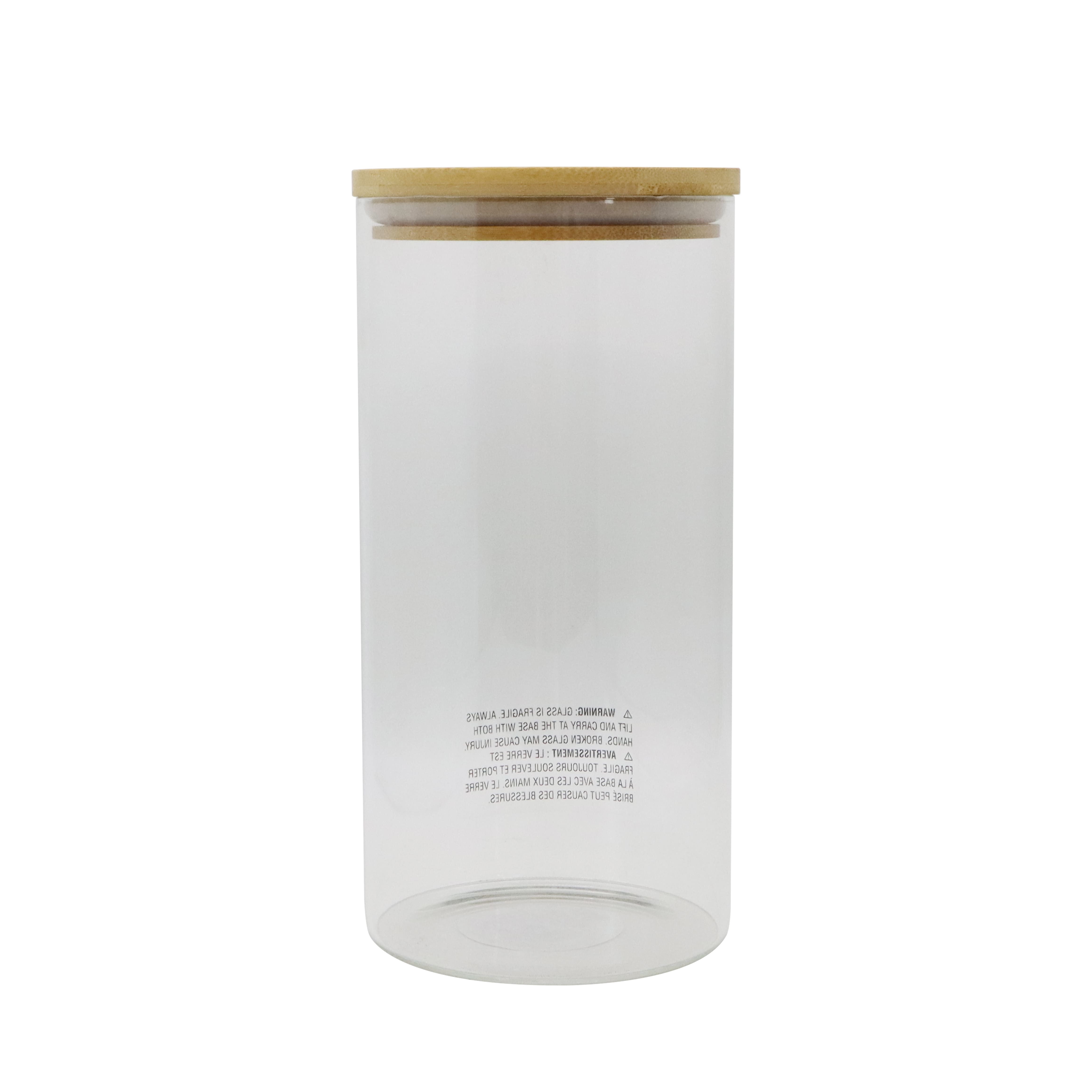 Glass Container with Bamboo Lid by Make Market