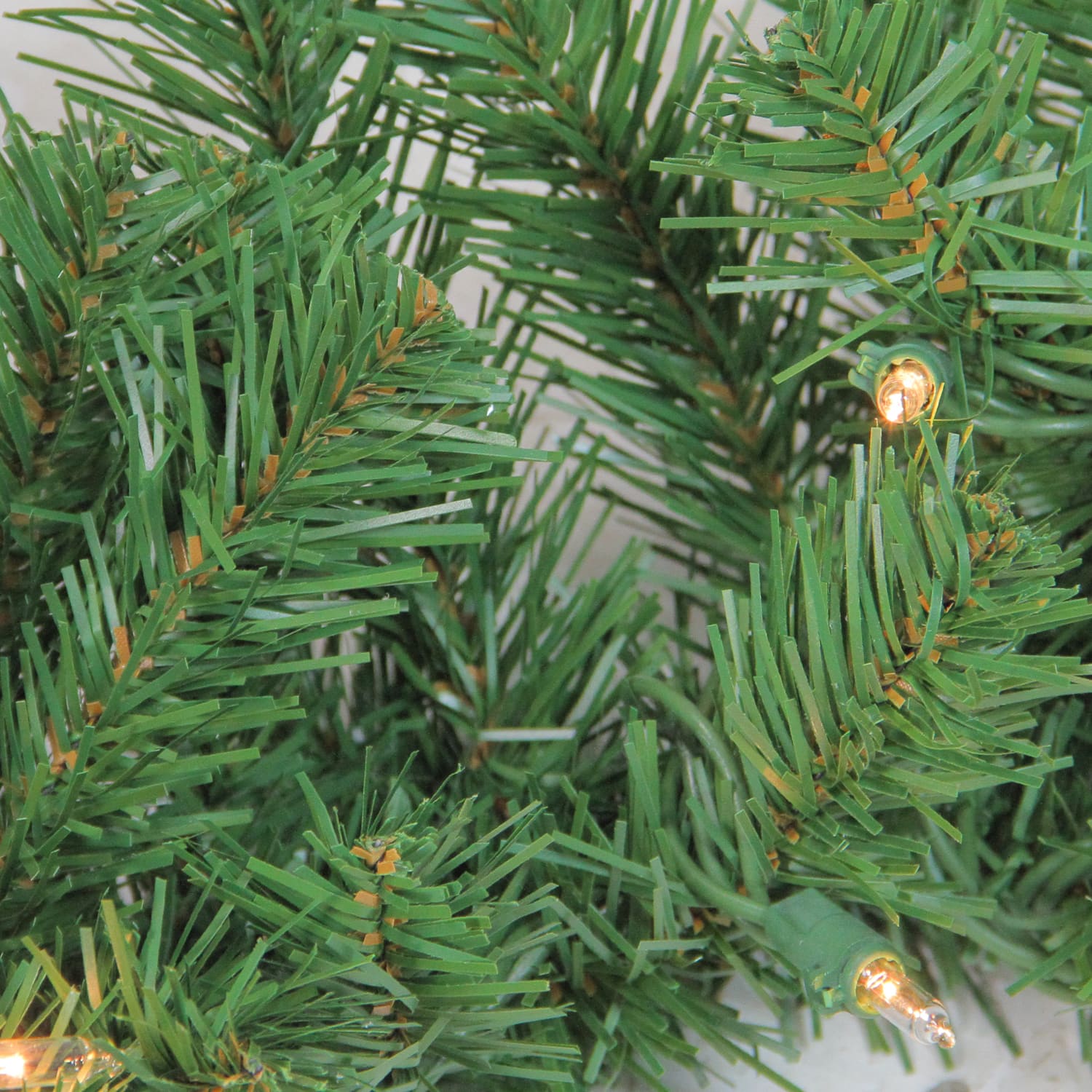 Pre-Lit 4-Piece Winter Spruce Artificial Christmas Tree, Garland & Wreath Set, Clear Lights