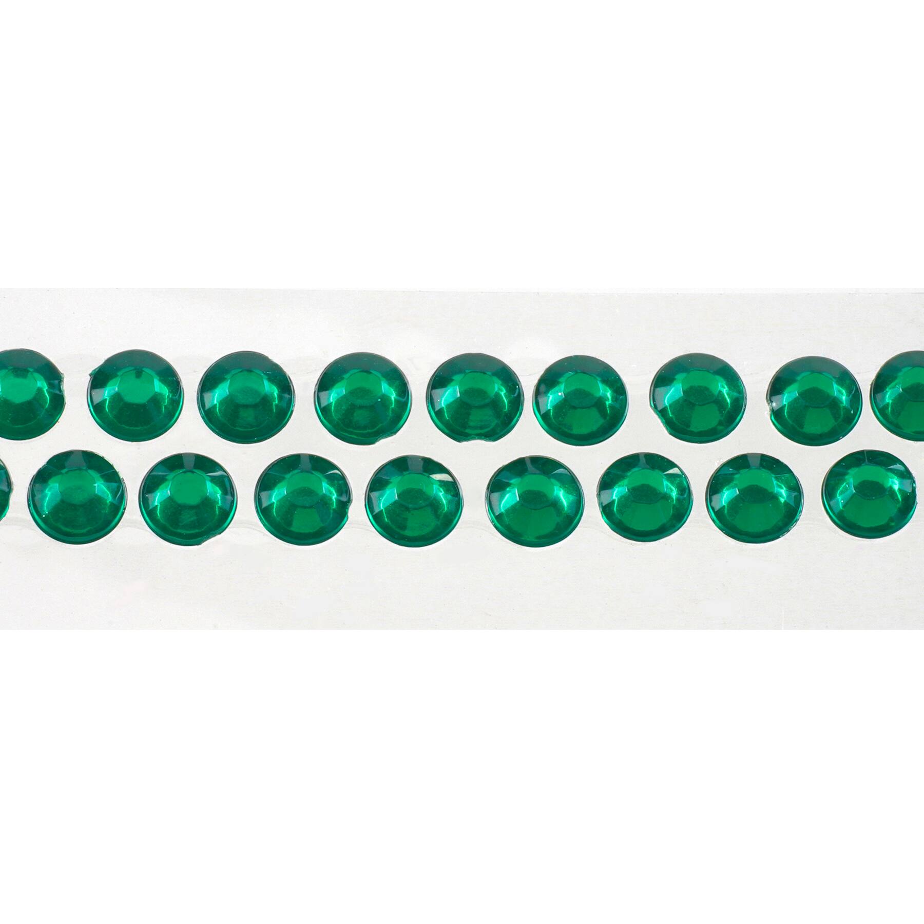12 Pack: Bling on a Roll™ Dark Green Rhinestone Adhesives by Recollections™