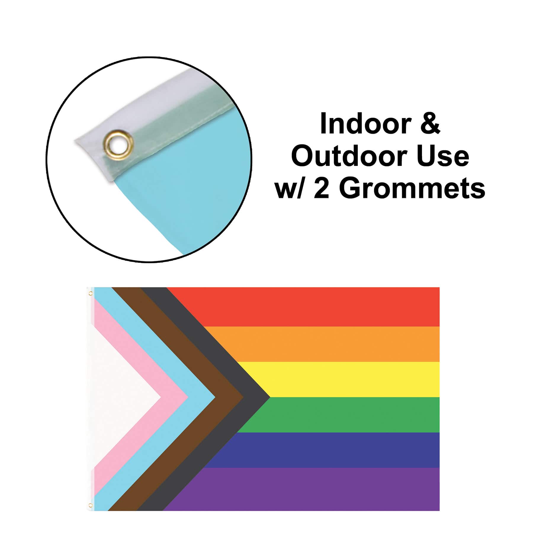 Beistle 3ft. x 5ft. Fabric Pride Flag with Grommets