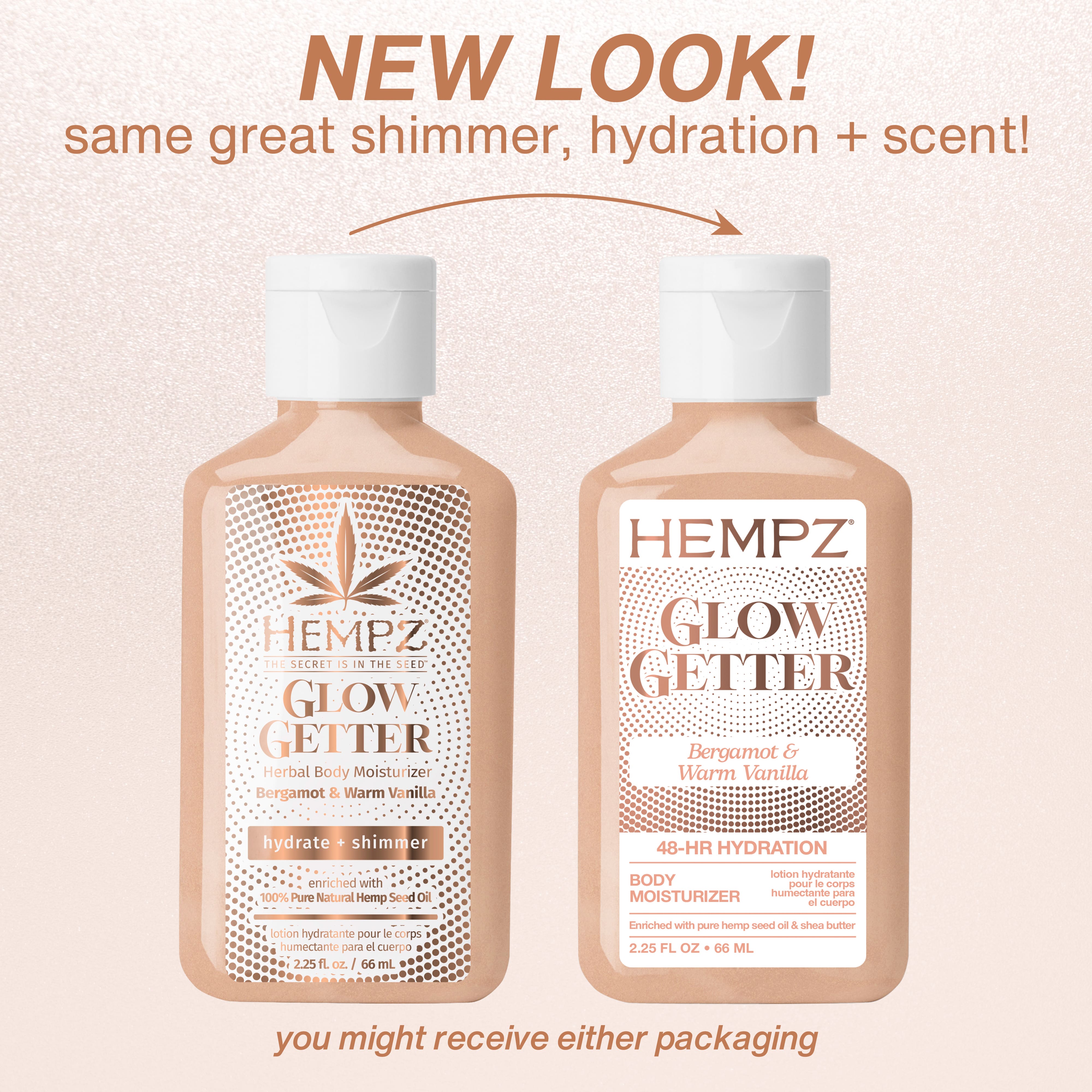 Hempz® 2.25oz. Glow Getter Bergamot & Warm Vanilla Herbal Body Moisturizer