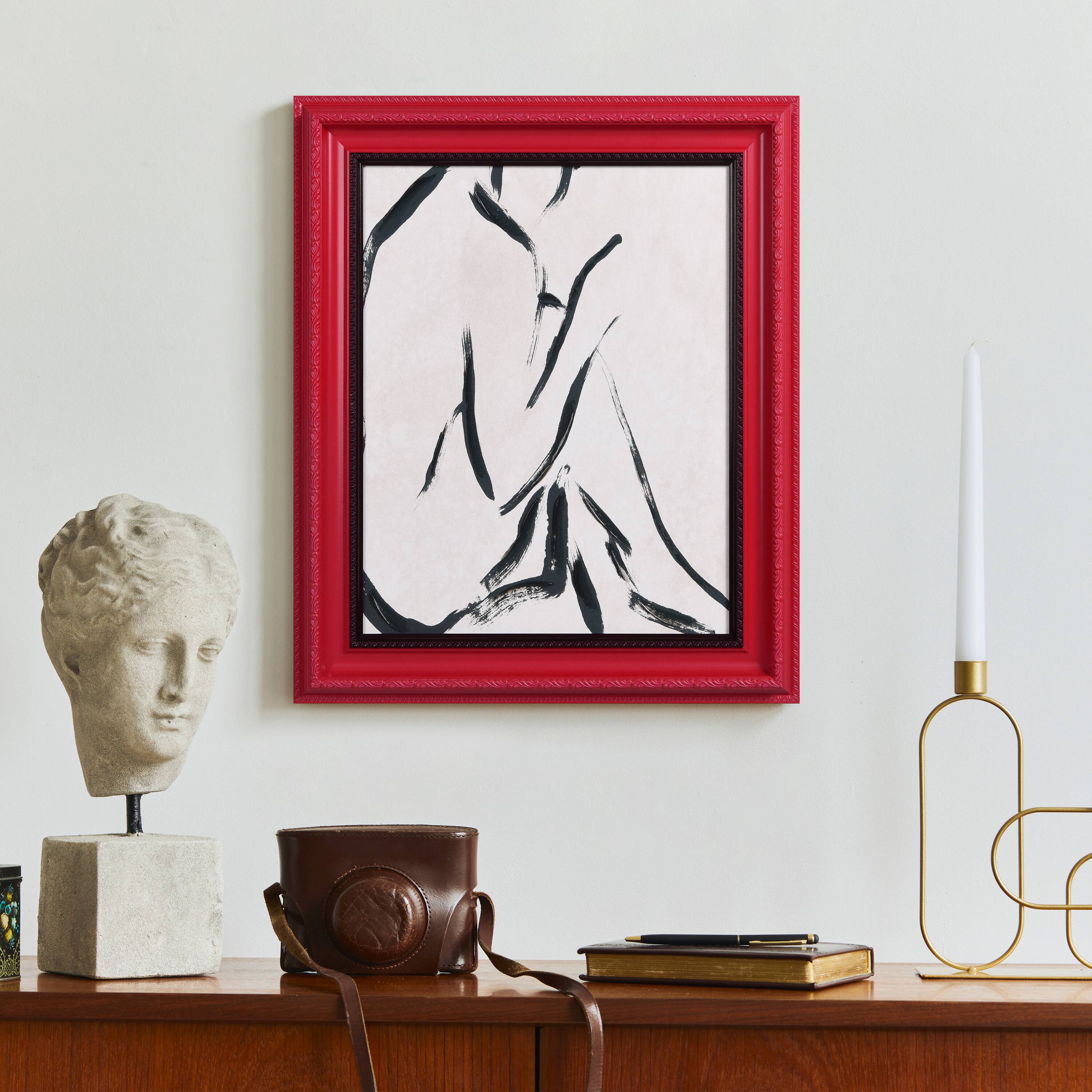 Empire Art Direct Chromatic Splendor 20" x 24" Abstract Silhouette Chromatic Hand Painted Embellished Wall Art Frame