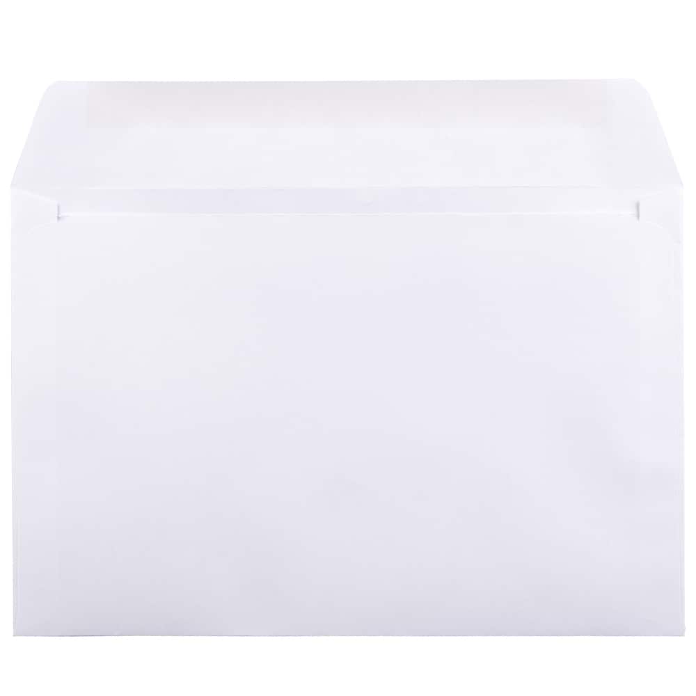 JAM Paper 6" x 9" White Booklet Commercial Envelopes