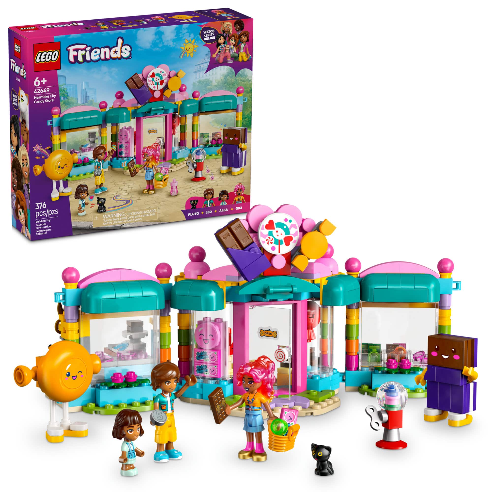 LEGO® Friends Heartlake City Candy Store Pretend-Play Set, Role-Play Toy 42649
