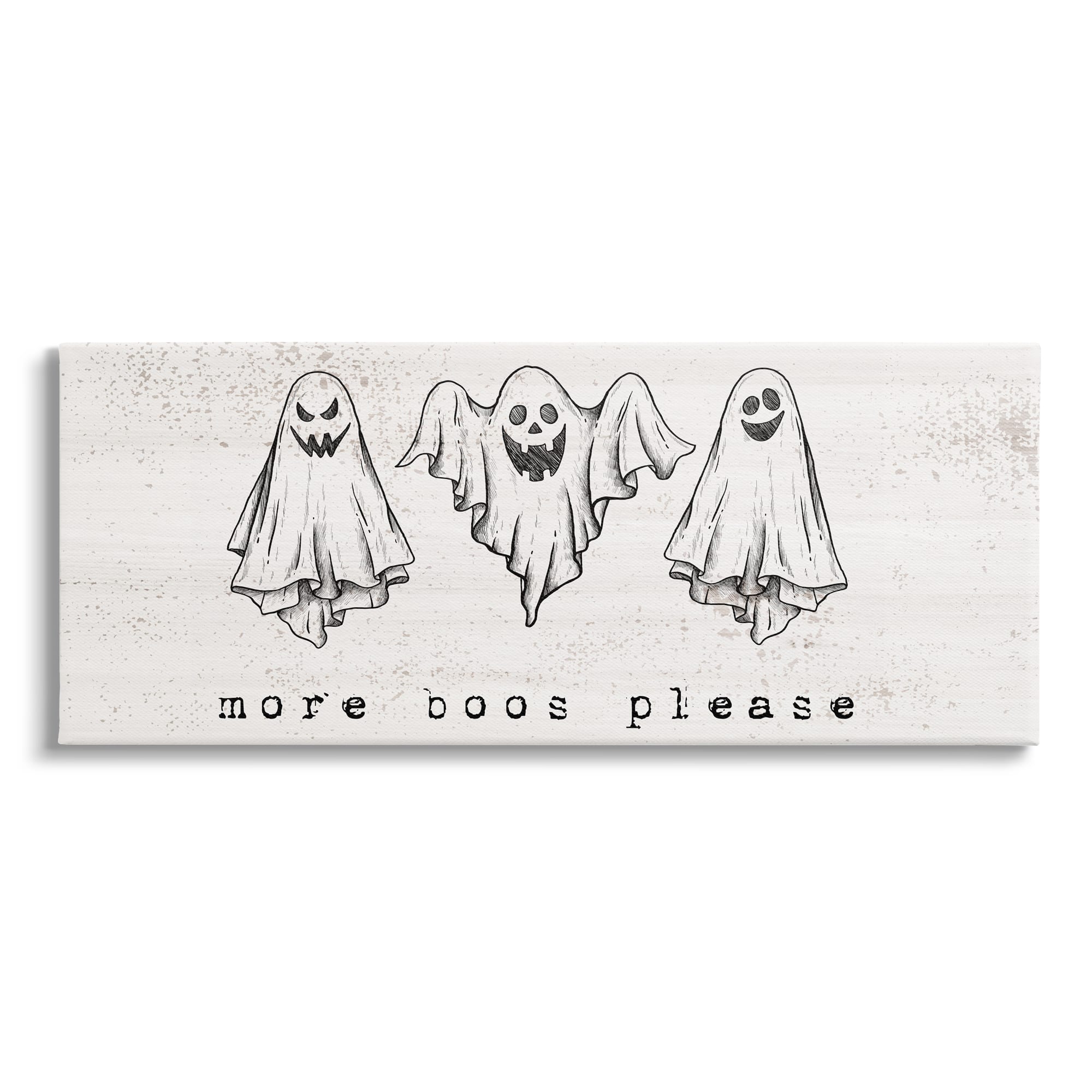 Stupell Industries More Boos Please Scary Ghosts Canvas Wall Art
