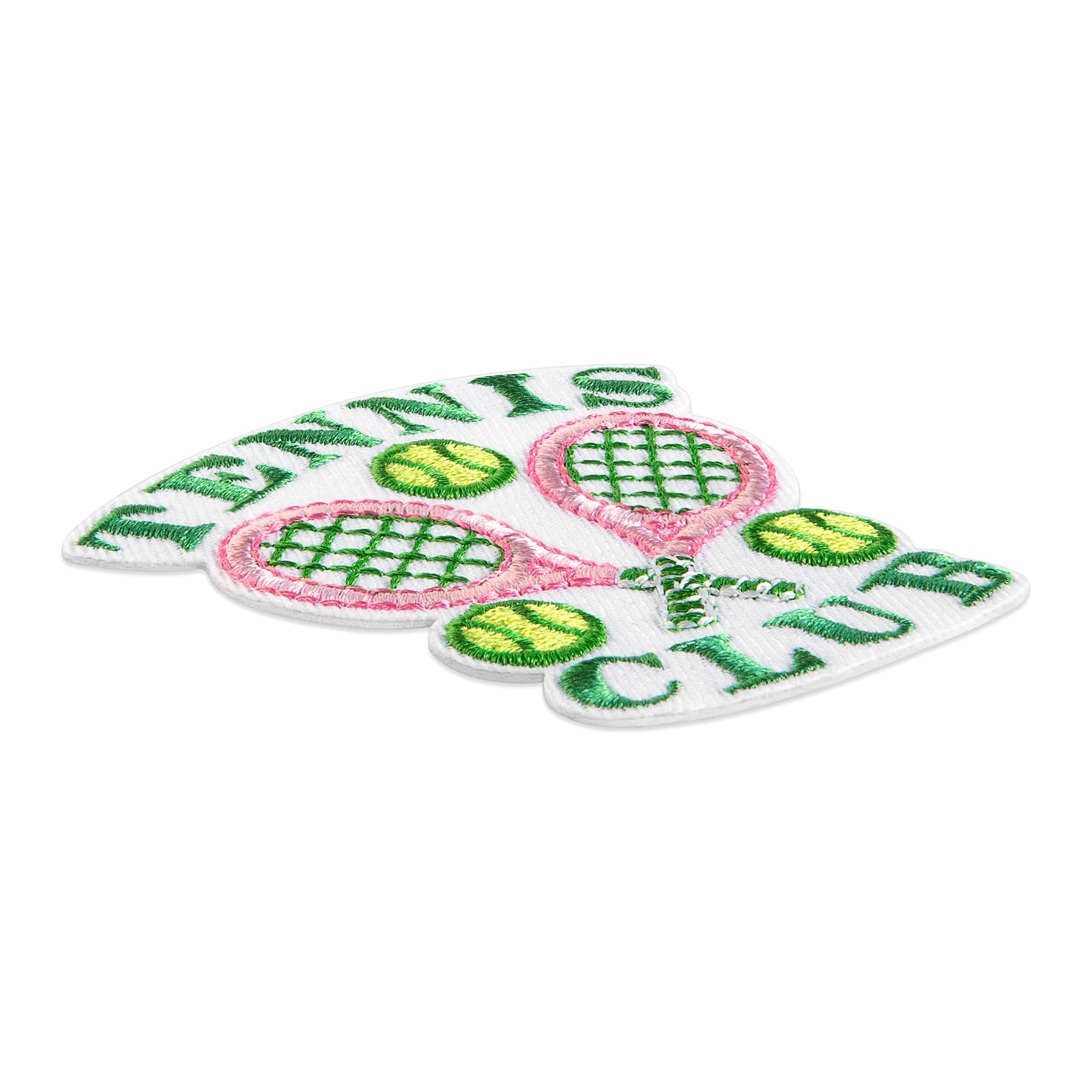 Tennis Club Embroidered Iron-On & Adhesive Patch by Make Market®