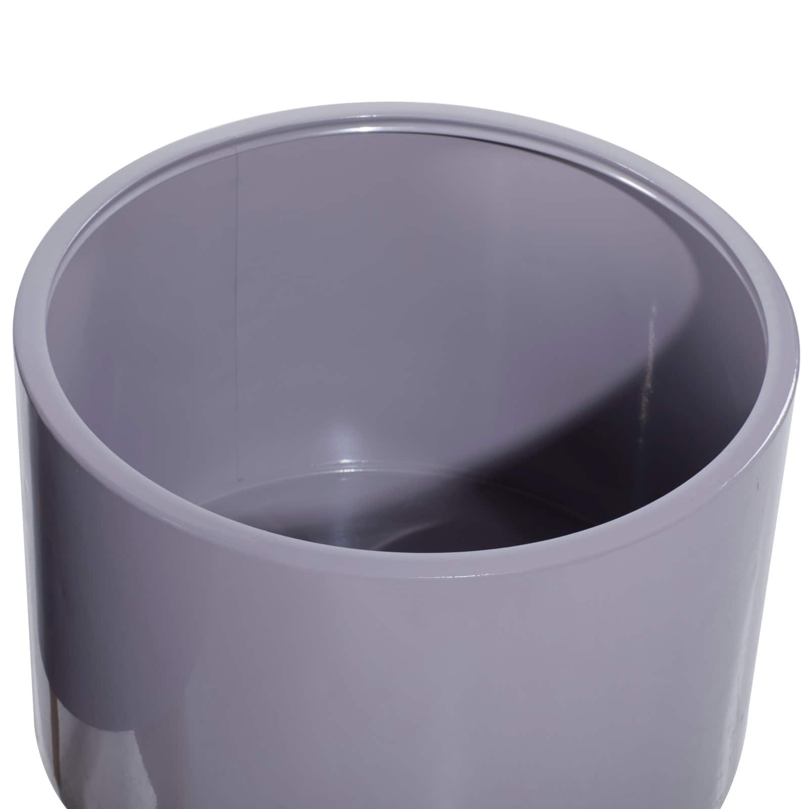 Gray Iron Contemporary Planter Set