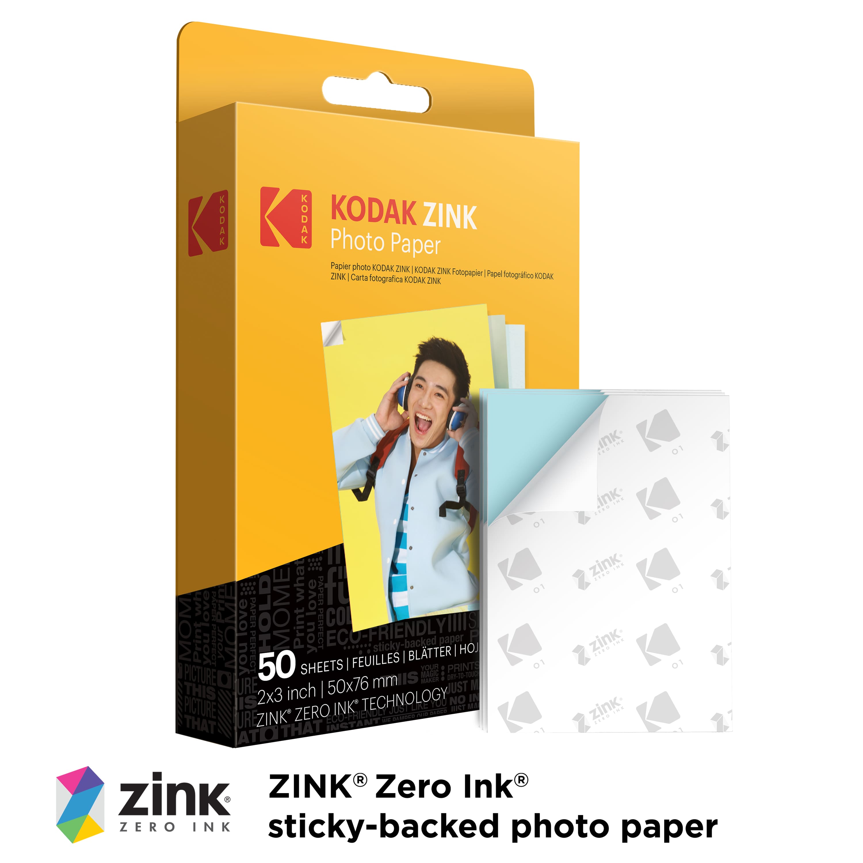 KODAK ZINK® 2" x 3" Photo Paper, 50 Sheets