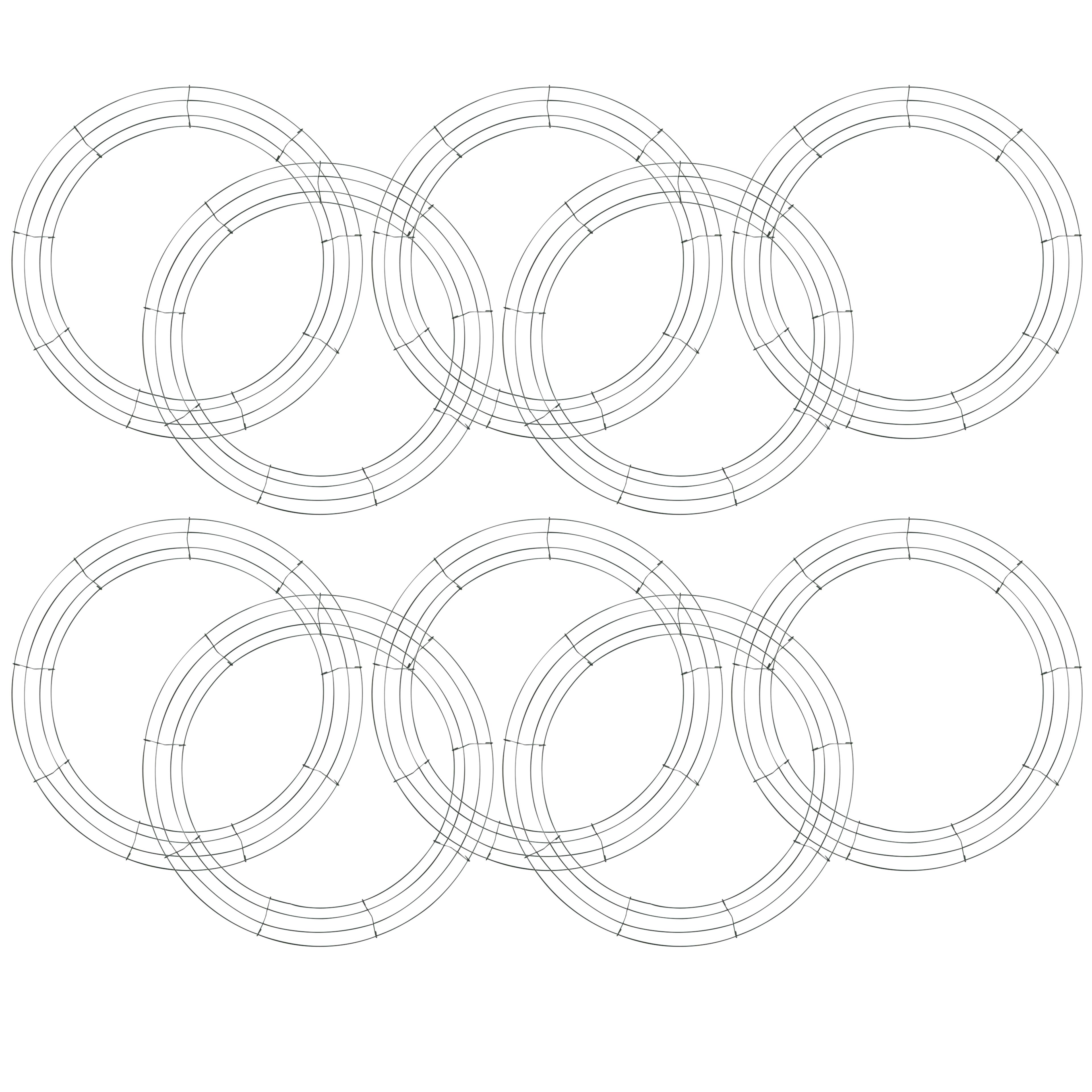 10 Pack: 18" Wire Wreath Frame by Ashland®