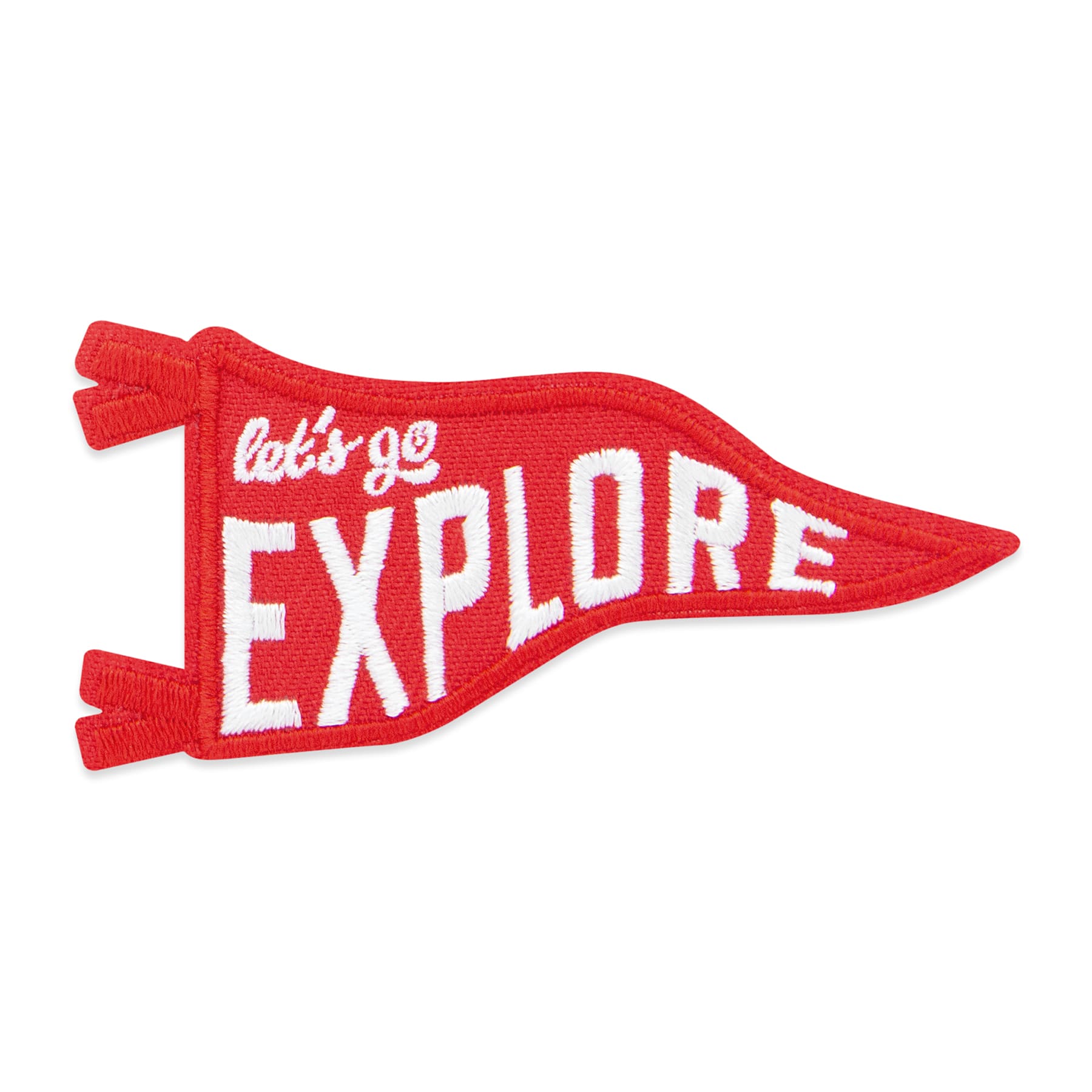 Iron-On & Adhesive Let's Go Explore Patch by Make Market®