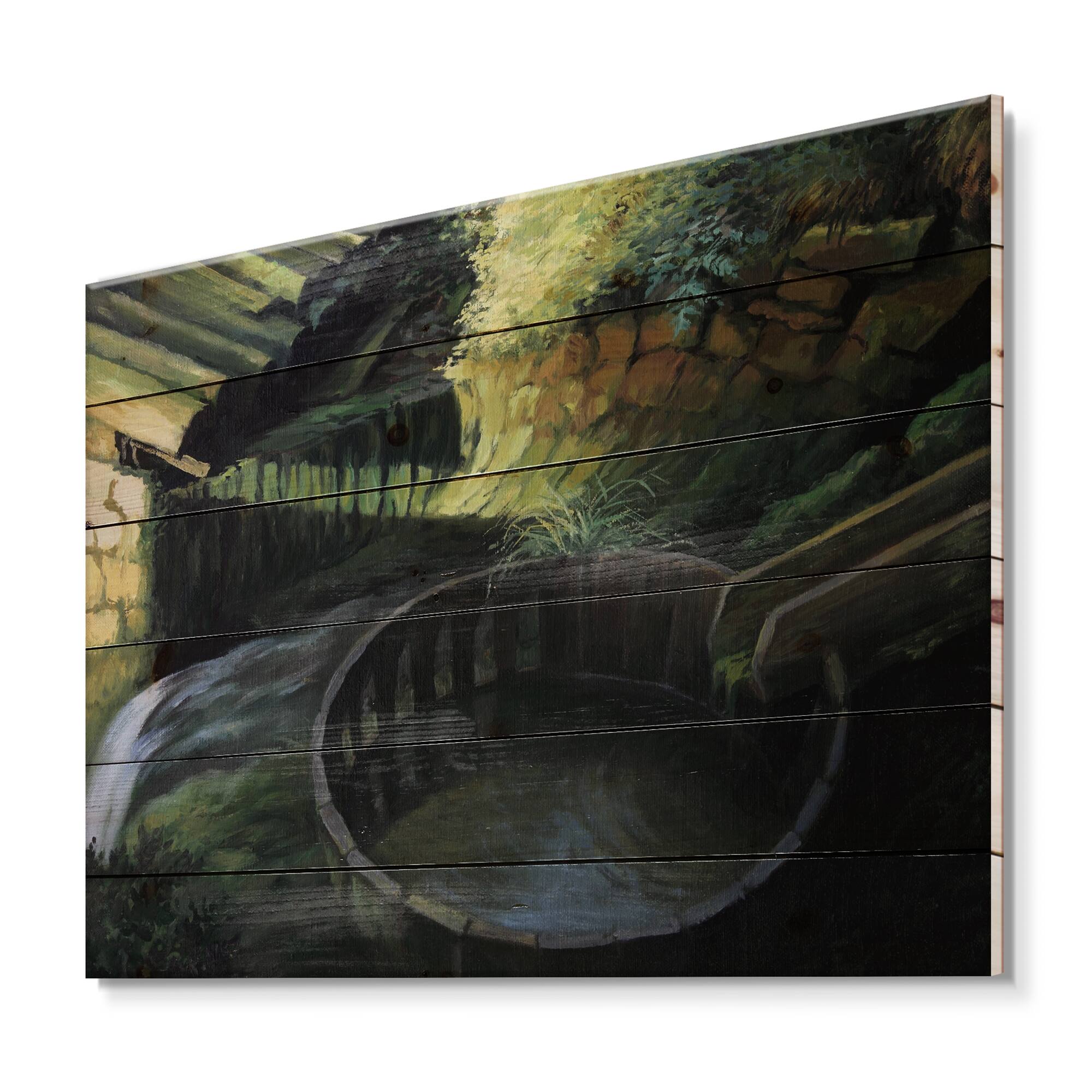 Designart - Old Watermill In Nature Landscape