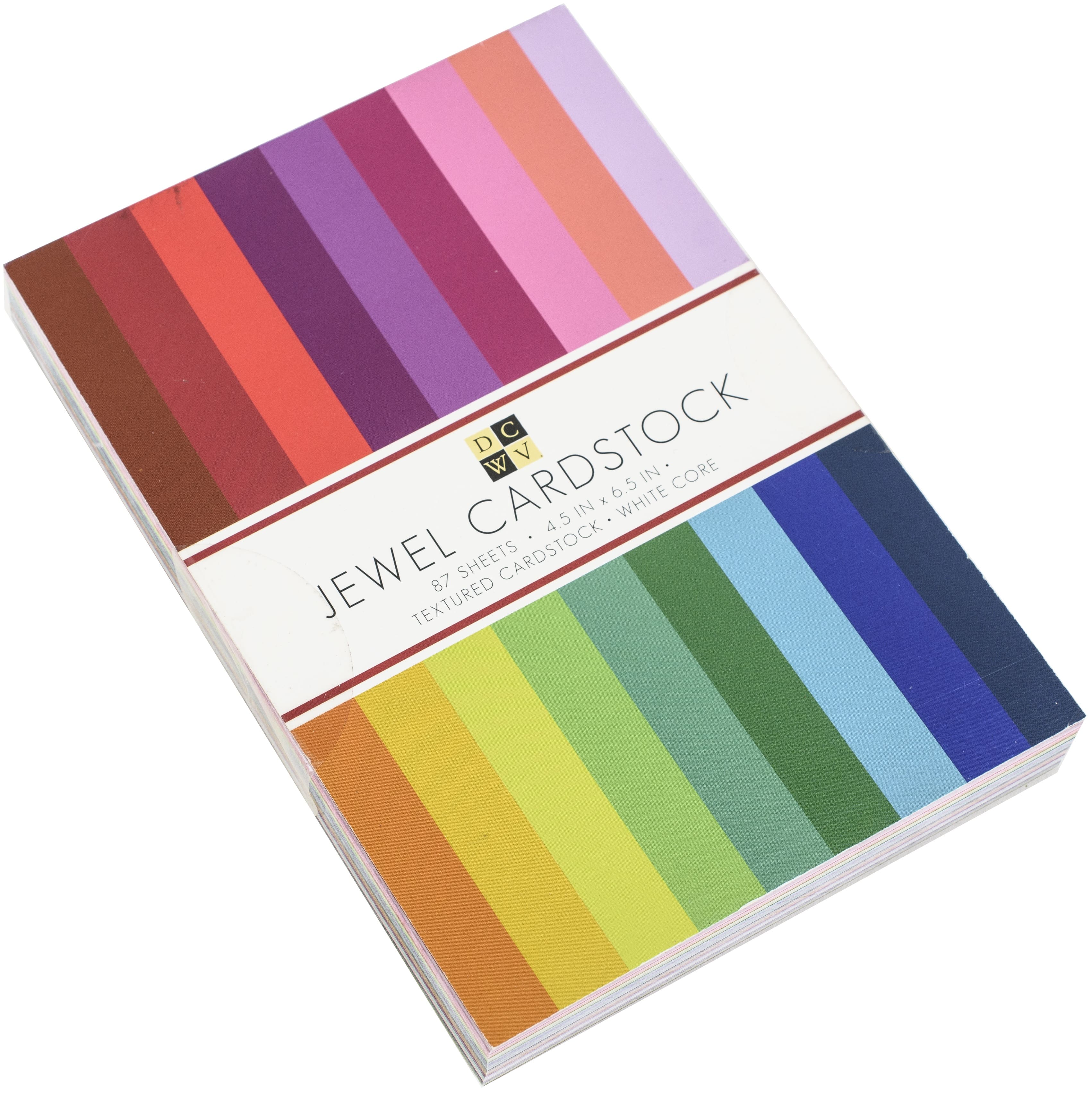 DCWV® 4.5" x 6.5" Jewels Single-Sided Mat Stack, 87 Sheets